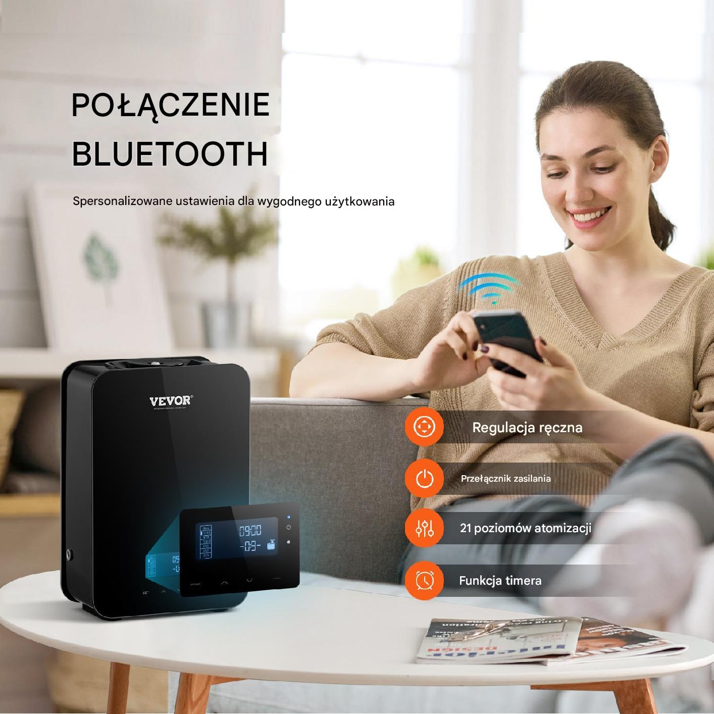 Dyfuzor Zapachowy Nawilżacz Powietrza Przemysłowy 180ml do 186 m² - obrazek 6