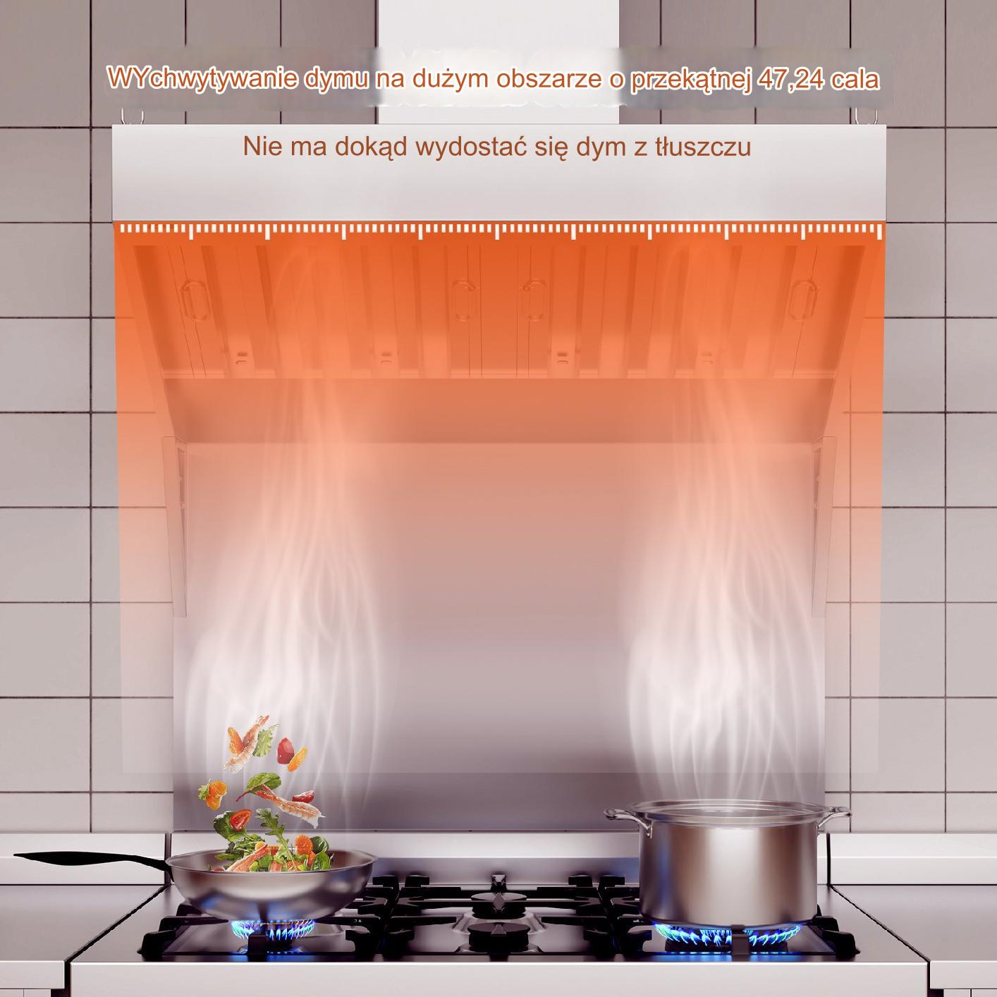 Okap Gastronomiczny Wyciąg 120x76x90 cm - obrazek 3
