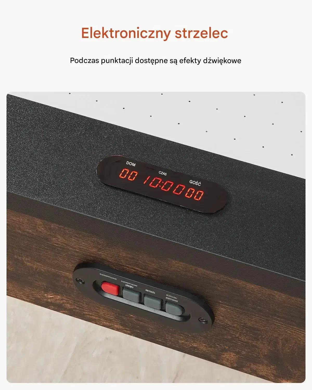 Stół do air hockey 214 cm elektroniczny licznik krążki i paletki arcade dom - obrazek 5