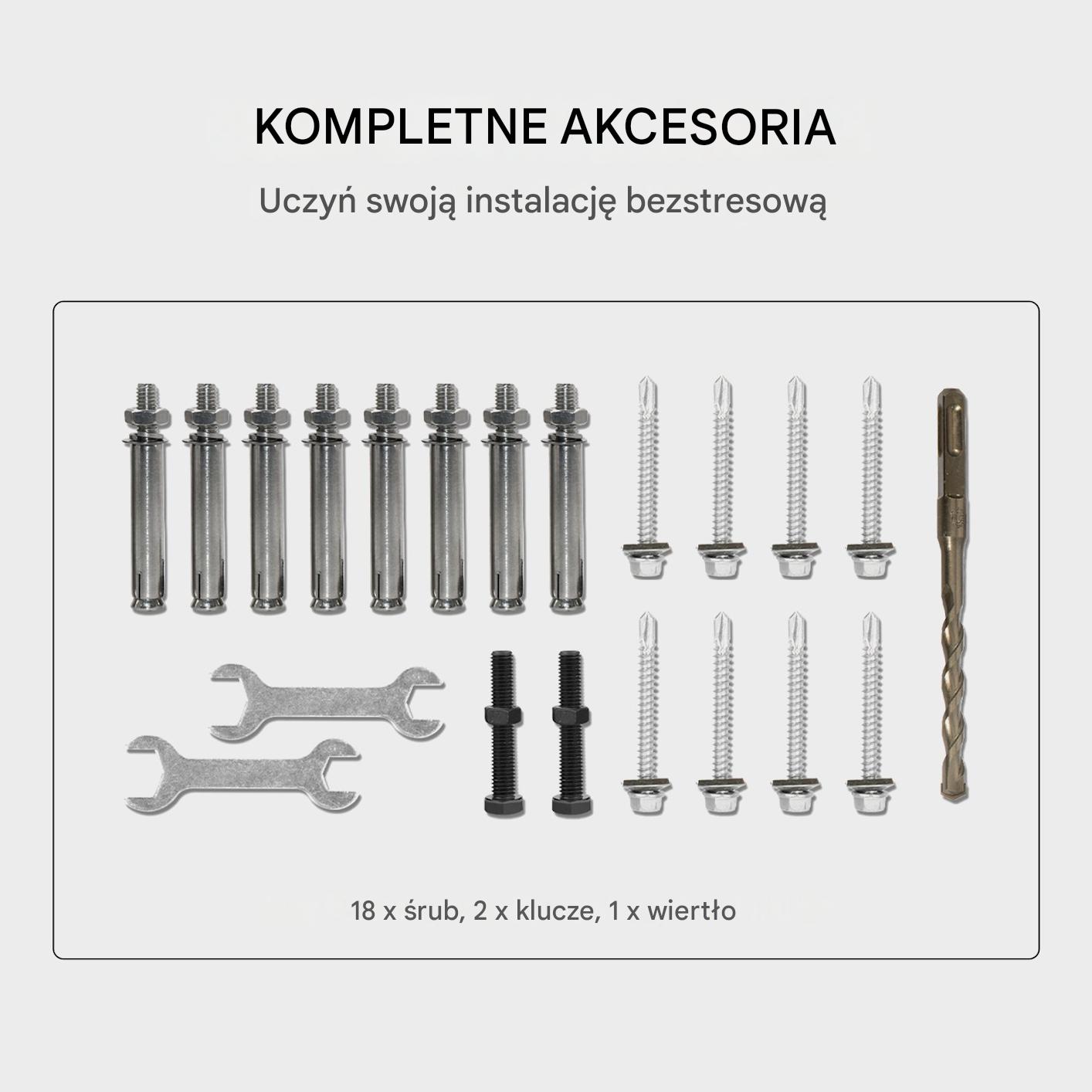 Poręcz schodowa zewnętrzna balustrada uchwyt schodowy 100cm - obrazek 5