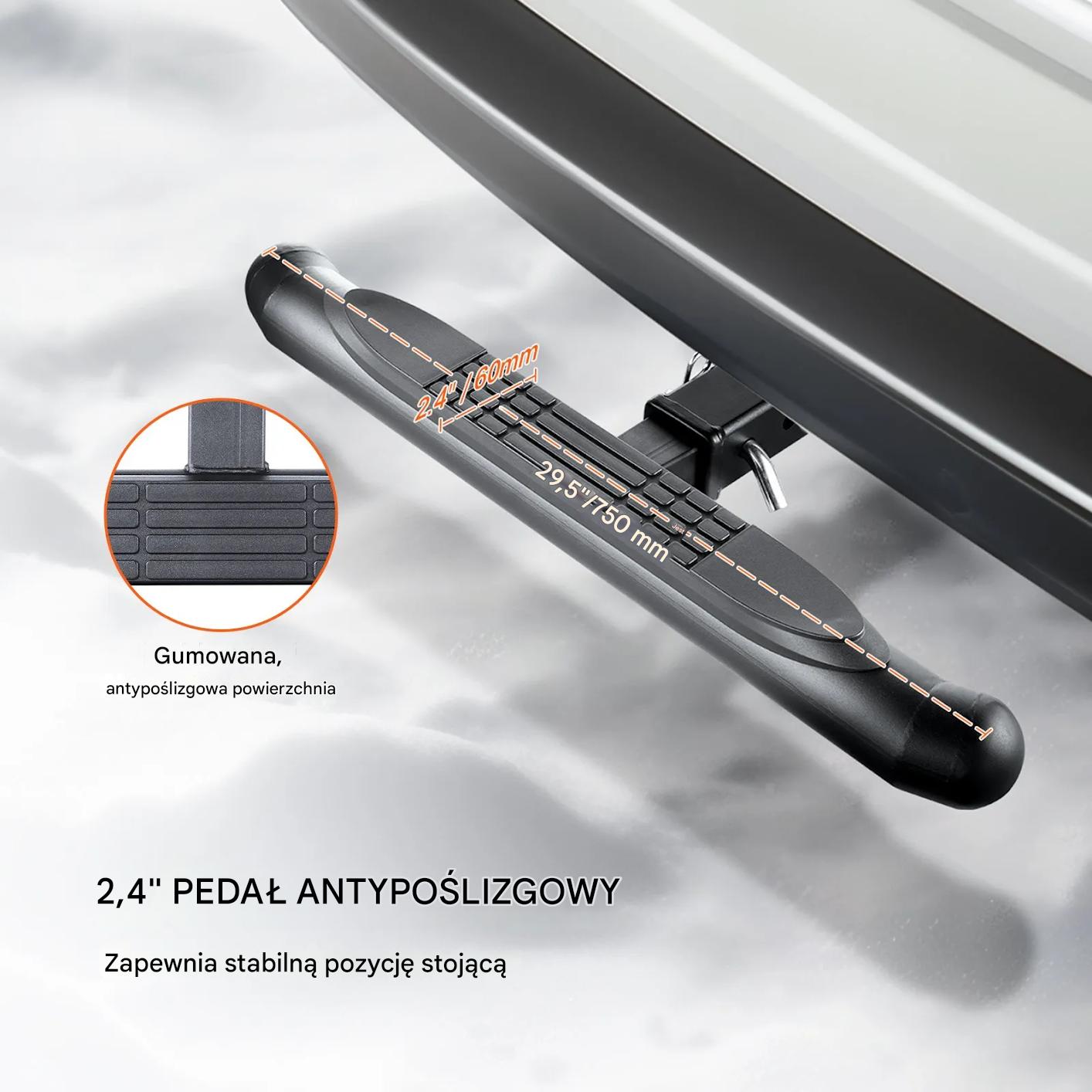 Stopień haka holowniczego 50 mm stal 159 kg z blokadą do SUV - obrazek 5