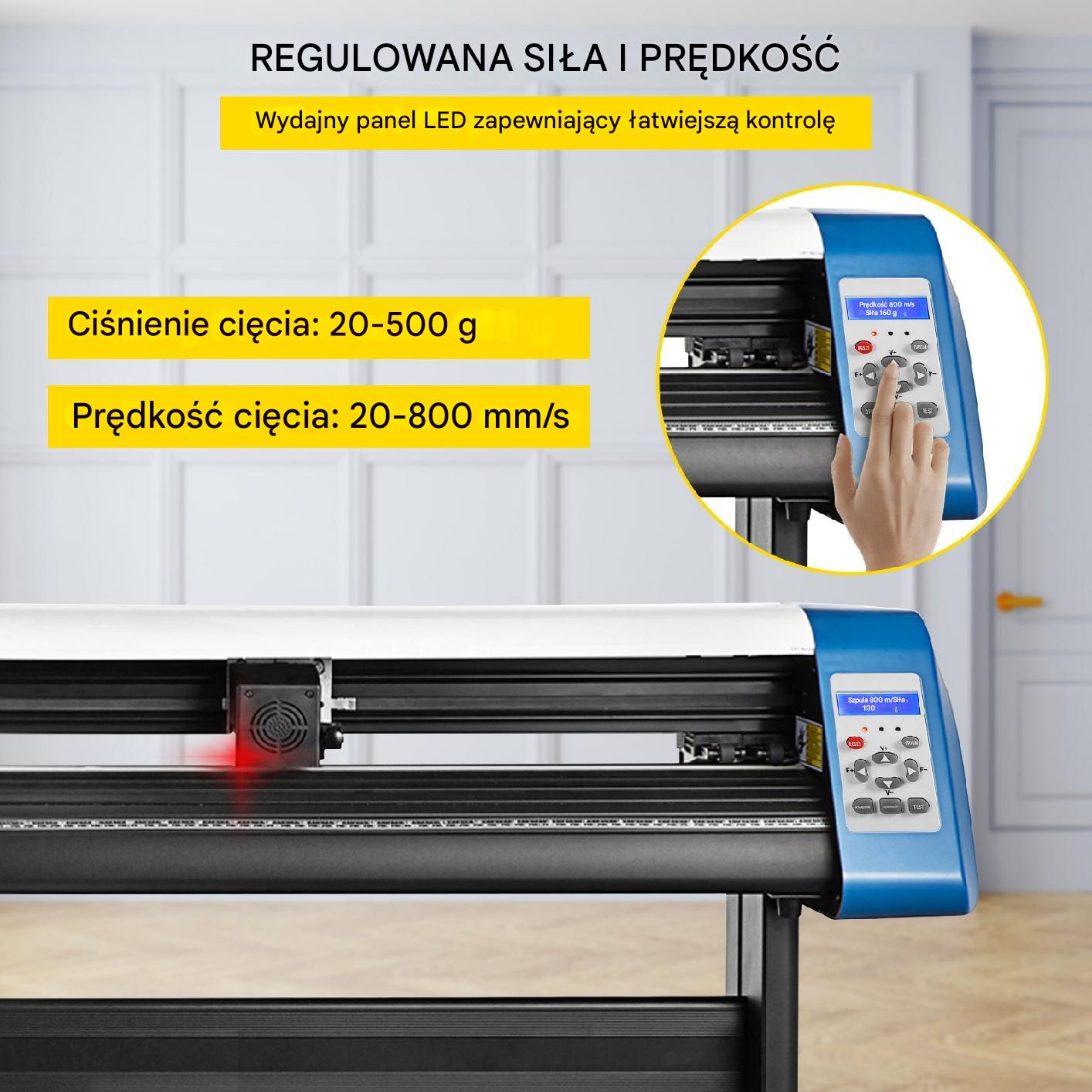 Ploter Tnący do Winylu 1350 mm z Półautomatycznym Pozycjonowaniem Konturowym - obrazek 4