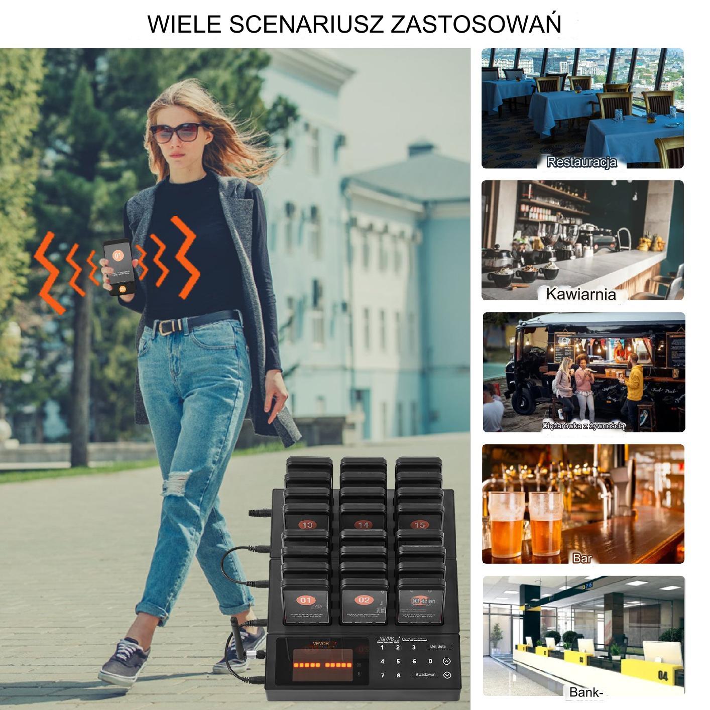 Pager Restauracyjny System Przywoławczy Pager 24 szt. - obrazek 5