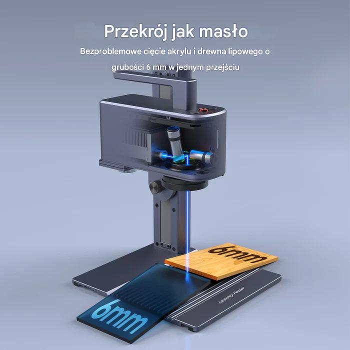 Grawerka laserowa LaserPecker LP2 Plus Clean Air 10W cięcie i grawerowanie - obrazek 3