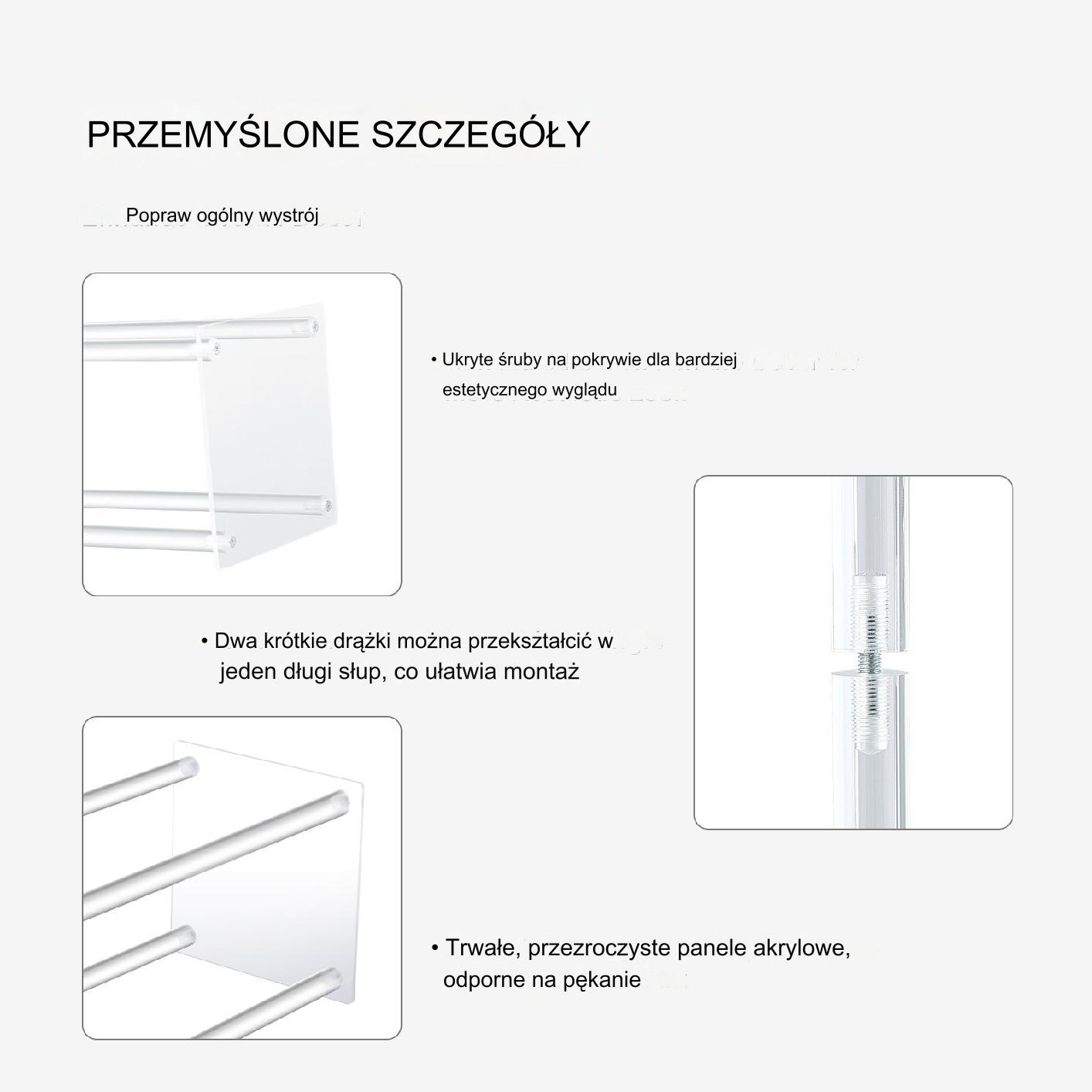 Stojak weselny na salę biały ślub wesele kwietnik kwiaty 10 sztuk 60 cm - obrazek 6