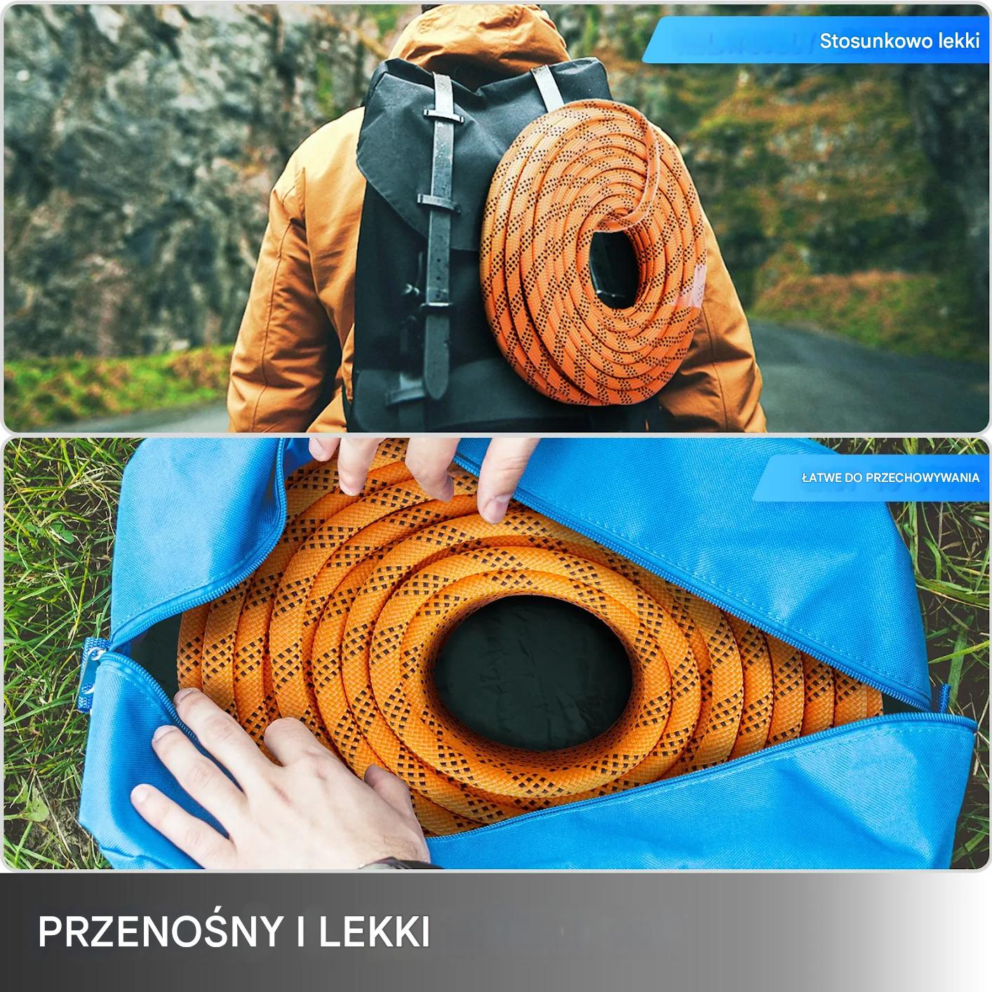Lina poliestrowa pleciona 14mm 61m 500kg wytrzymała do żeglarstwa - obrazek 7