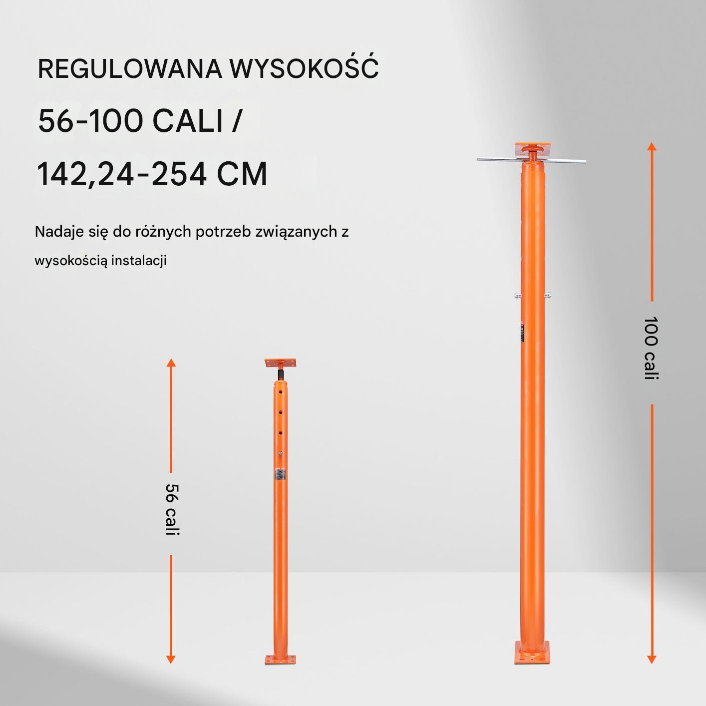 Podpora Stropowa Regulowana 56–100 cm – Udźwig do 8164 kg - obrazek 3