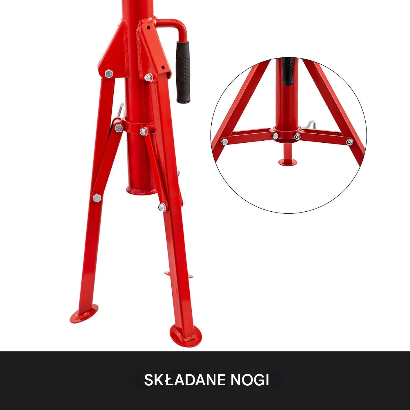 Stojak rurowy kobyłka 1134kg regulowany 711-130,8 cm składany warsztat - obrazek 5