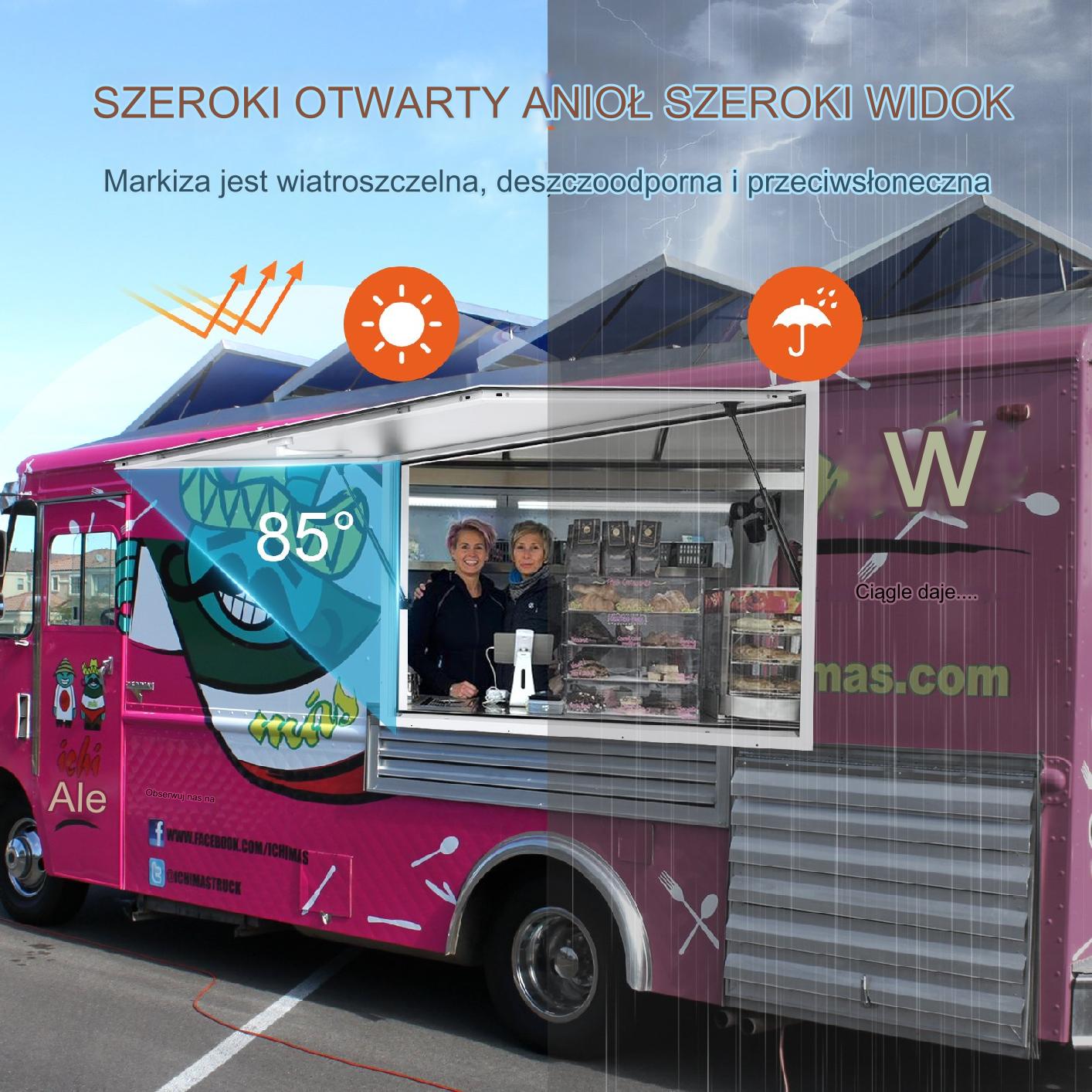 Okno Gastronomiczne Koncesyjne Food Truck – 91,5 x 61 cm - obrazek 5