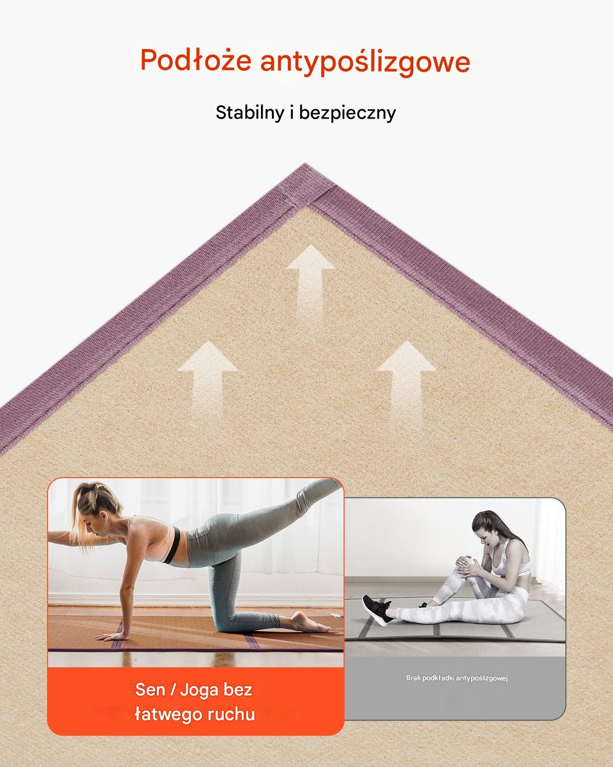 Materac Tatami Japoński Składany z Naturalnej Rattanu – 2032 x 990 x 13 mm - obrazek 3