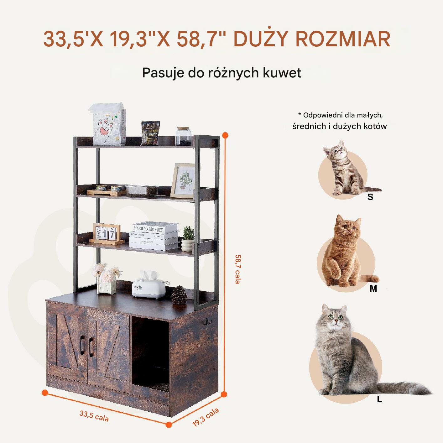 Obudowa na Kuwetę z Trzema Półkami - obrazek 5