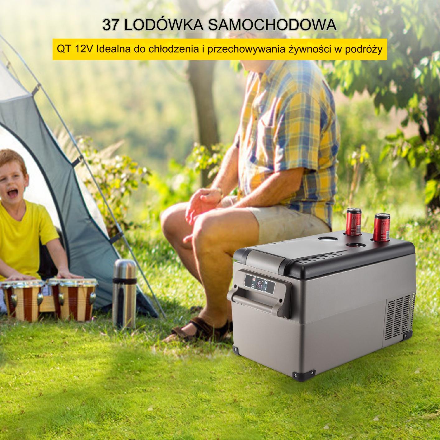 LODÓWKA TURYSTYCZNA SAMOCHODOWA PRZENOŚNA CHŁODZENIE 35L 120/240 V - obrazek 7