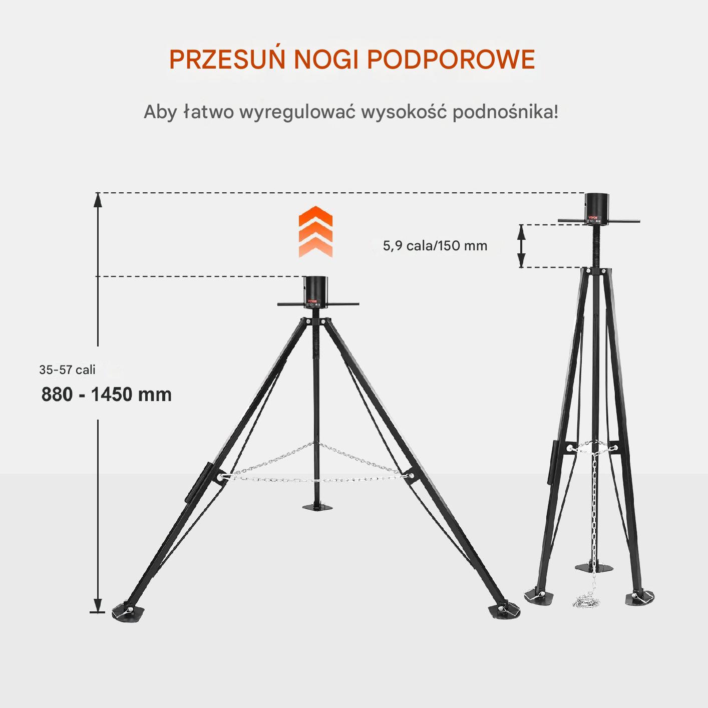 Stopa podpora podkładka do przyczepy kempingowej kampera do 2267 kg - obrazek 2