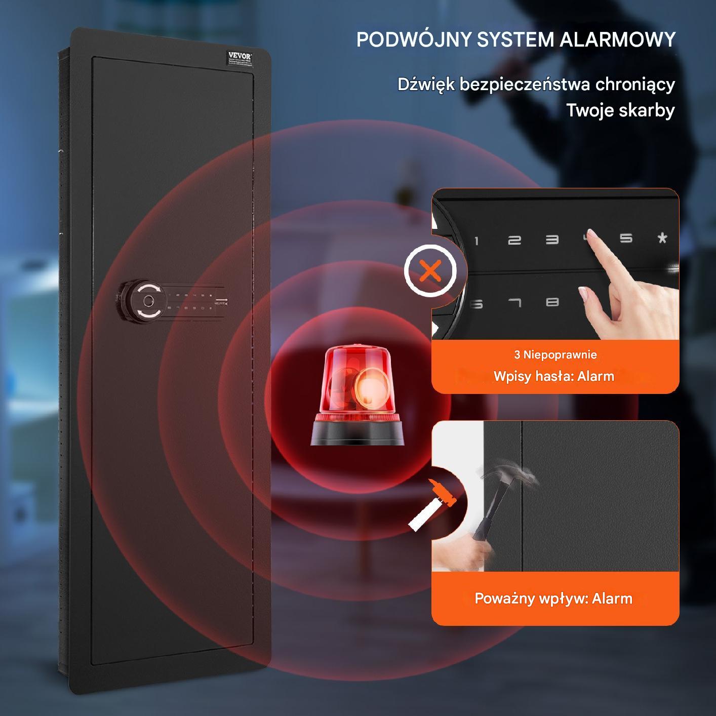 Szafa pancerna Domowy sejf + Alarm - obrazek 4