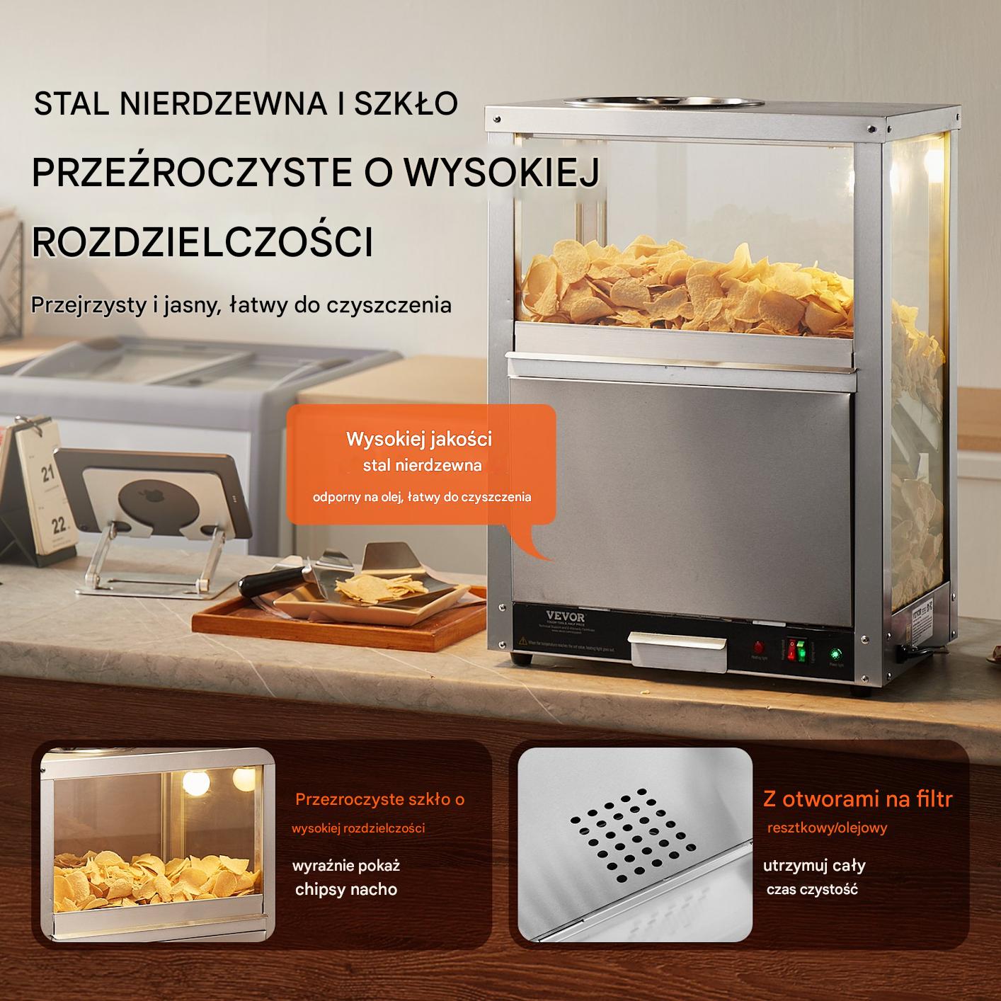 Podgrzewacz do Nachos Popcornu 80L - obrazek 5