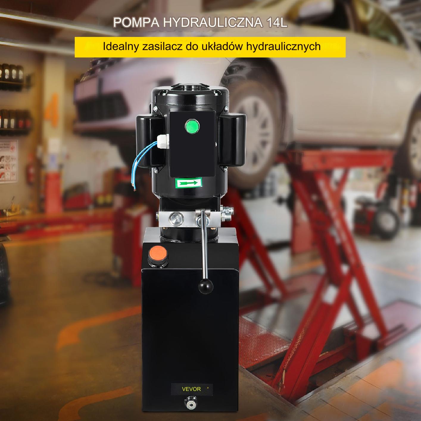 Stacja do podnośników samochodowych hydrauliczna 14L 1HP naprawa warsztat - obrazek 7