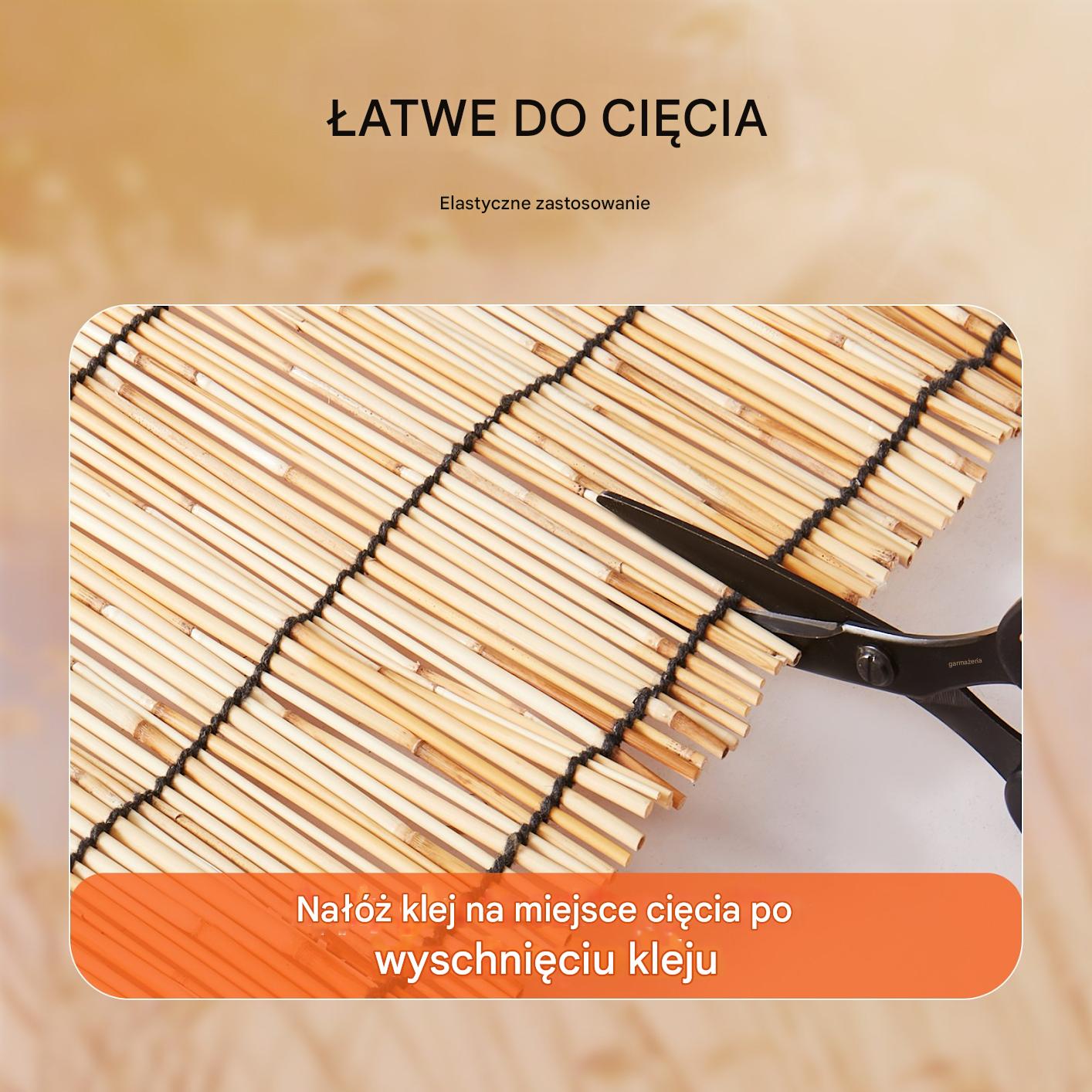 Mata trzcinowa naturalna, parawan 5x1,2 m, 2 szt., osłona prywatności - obrazek 4