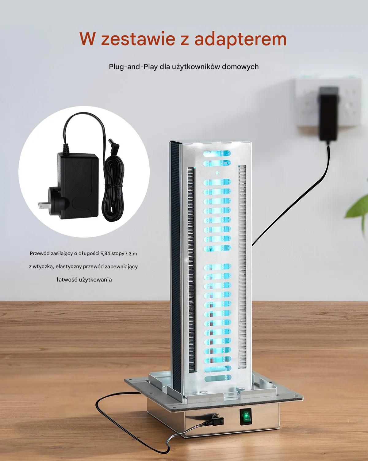 Oczyszczacz powietrza HVAC 24W kanałowy PCO filtr węglowy do klimatyzacji - obrazek 7