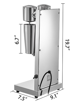 Koktajler spieniacz do koktajli mleka 800ml 180W - obrazek 2