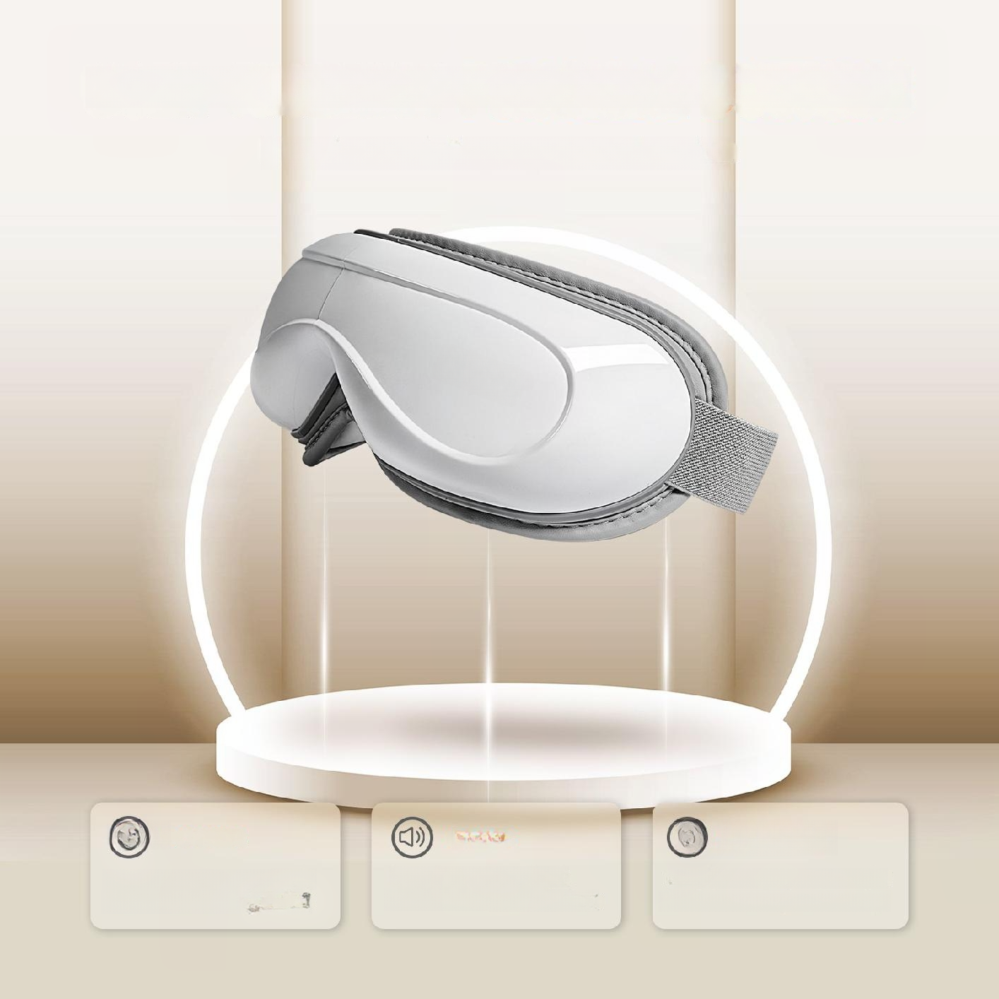 Masażer Oczu Podgrzewany z Bluetooth i Muzyką 5 Trybów - Idealny na Prezent - obrazek 4