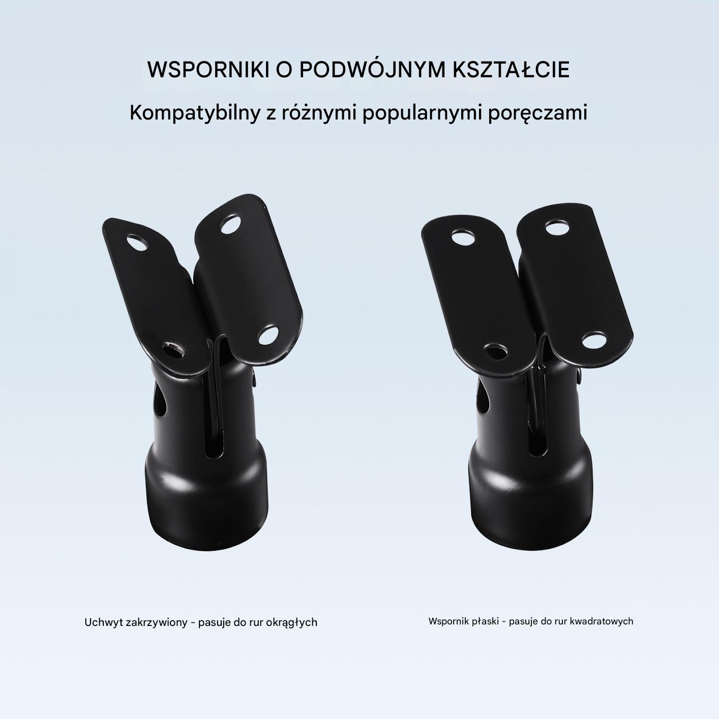Zacisk szkła słupek uchwyt balustrada schody balkon stal inox 85 cm pro - obrazek 6