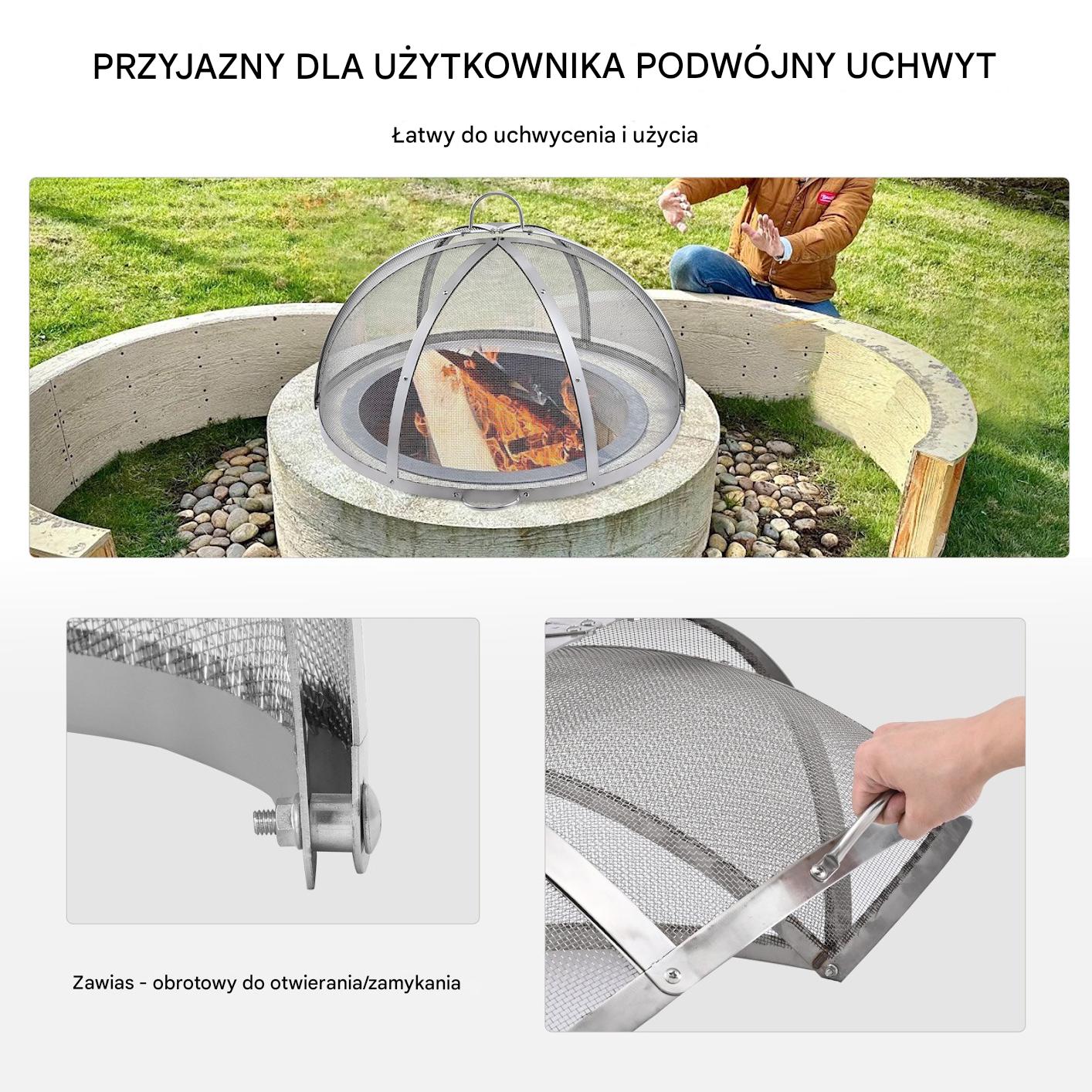 Pokrywa Iskrochronna do Paleniska 76 cm - obrazek 3