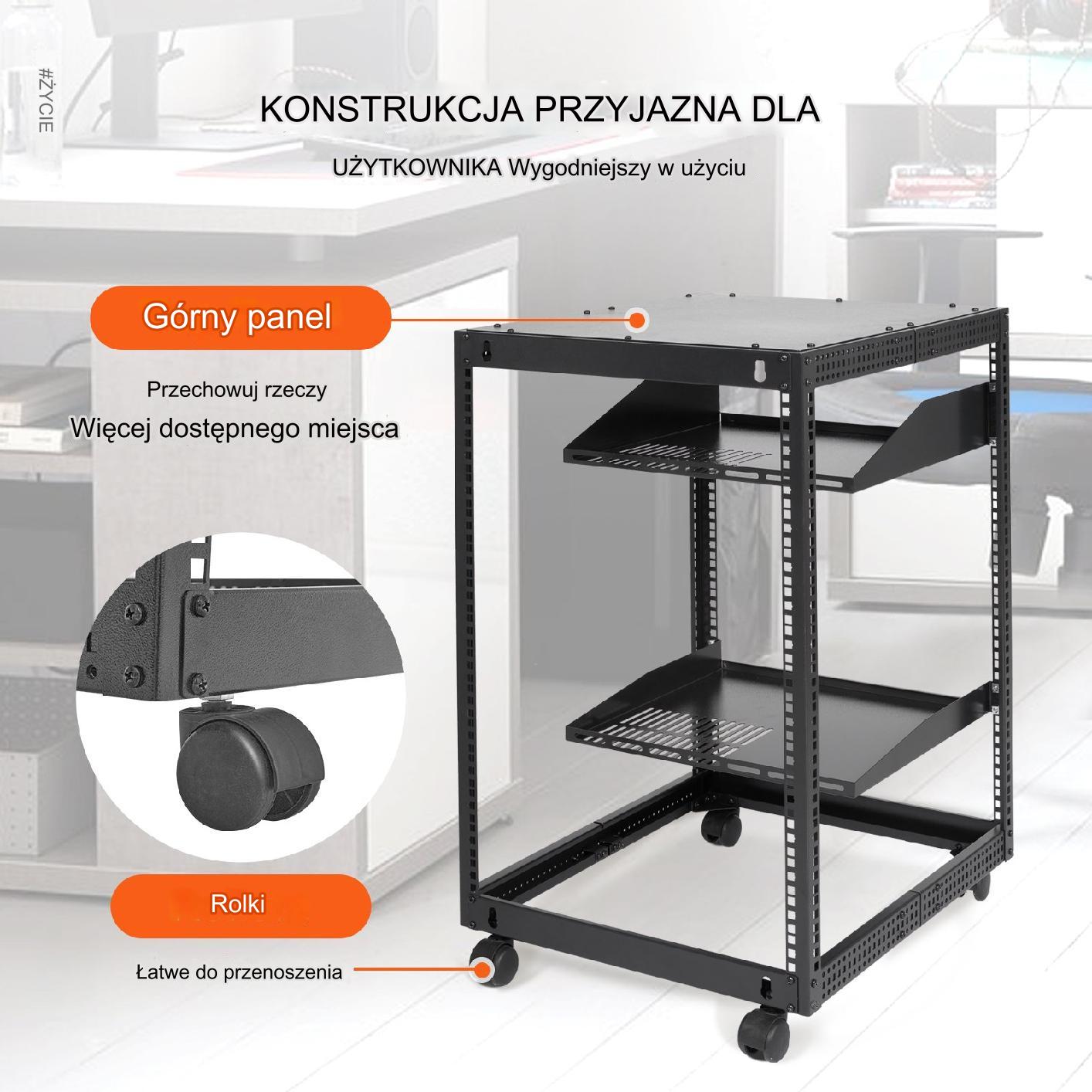Szafa serwerowa regał serwerowy 76 cm - obrazek 5