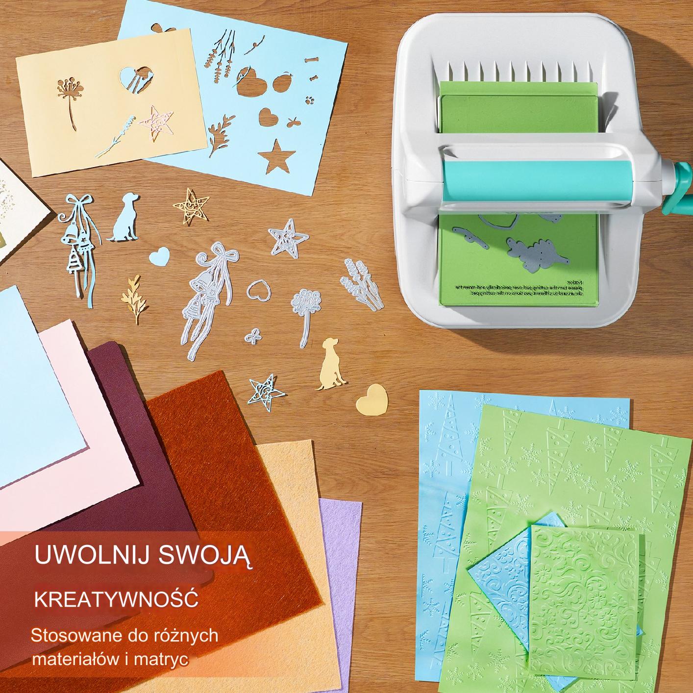 Dziurkacz Ozdobny do Papieru Maszyna do Wycinania i Tłoczenia – 160 mm - obrazek 4