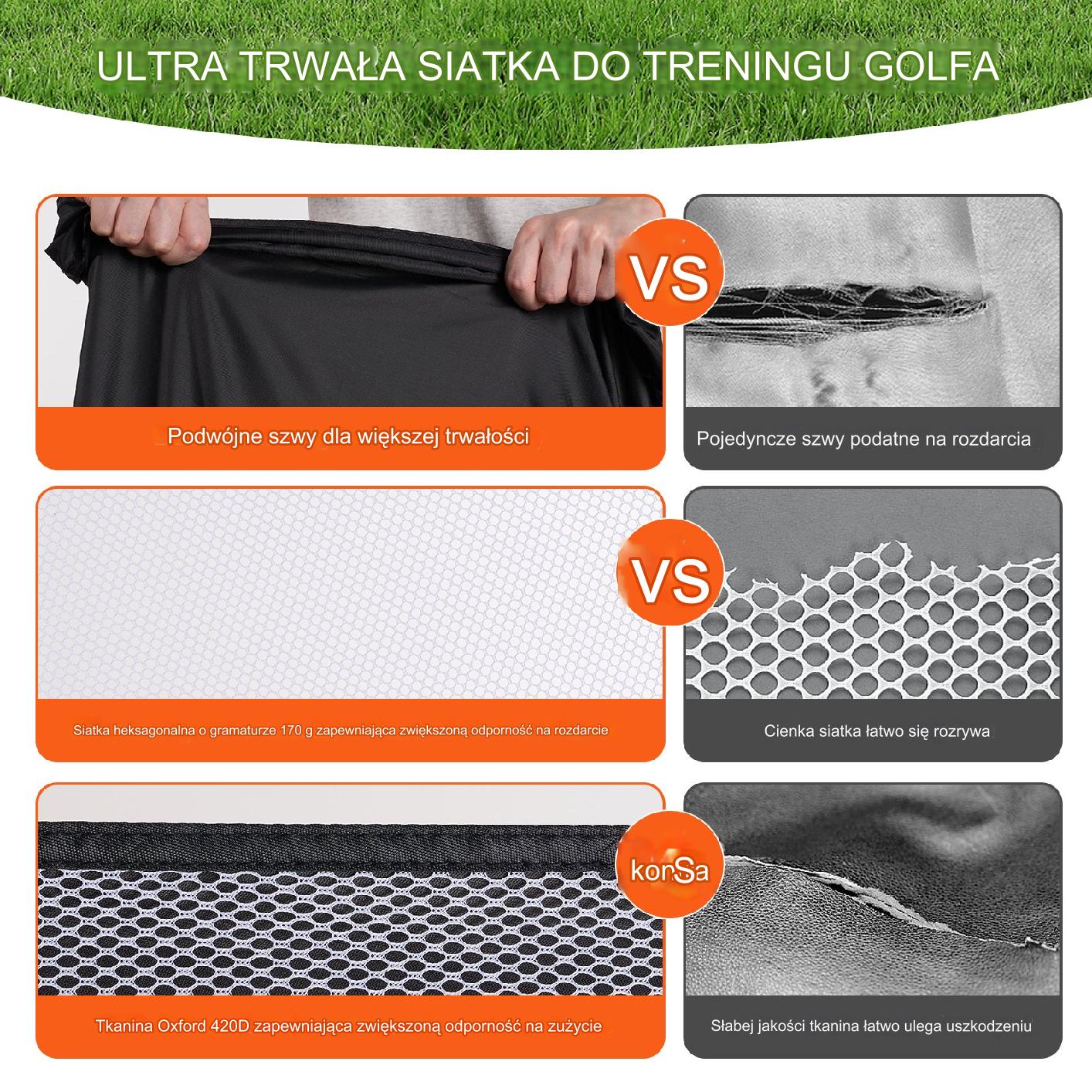Siatka Golfowa Czarna - obrazek 7