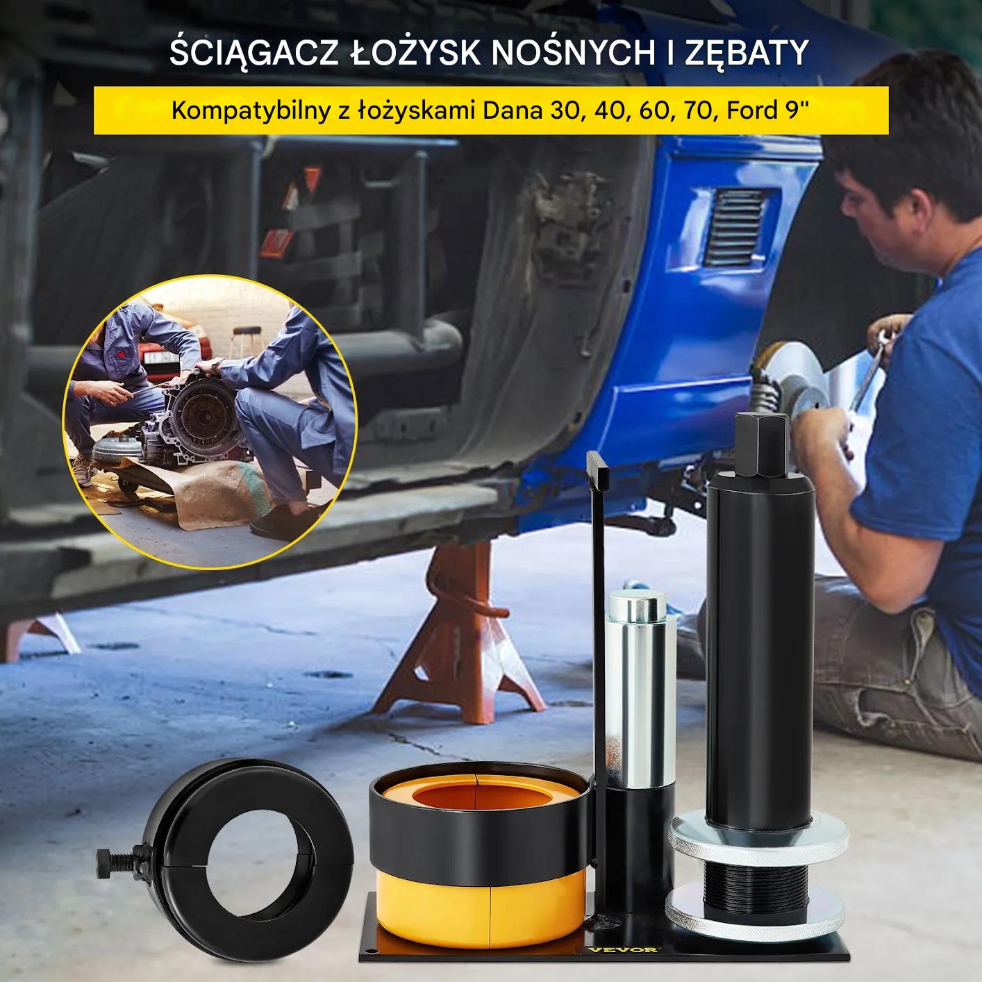 Ściągacz łożysk mostu napędowego stalowy 2 szczęki do napraw auta - obrazek 3