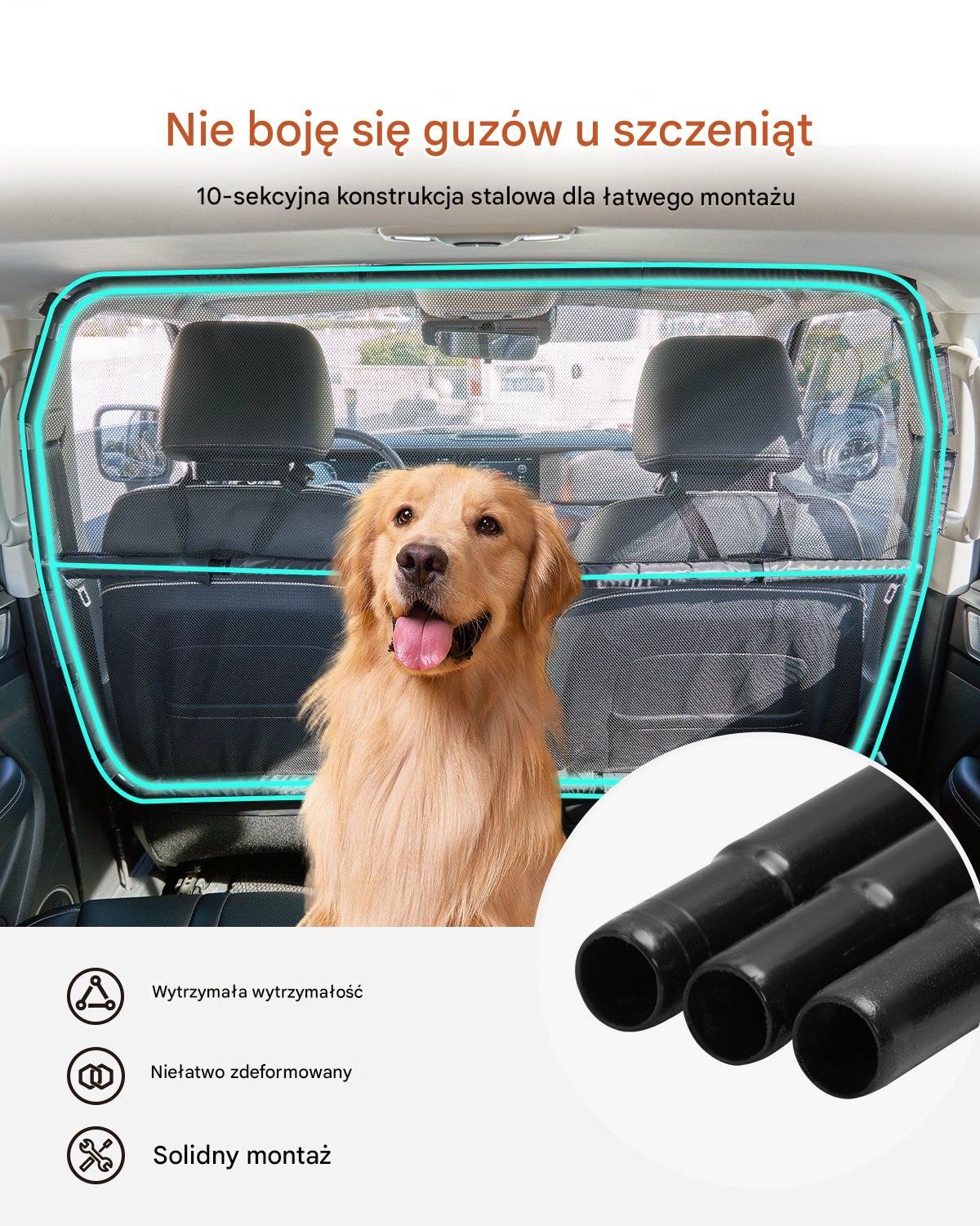 Bariera Siatka Samochodowa dla Psa – 1280 x 812 mm - obrazek 5