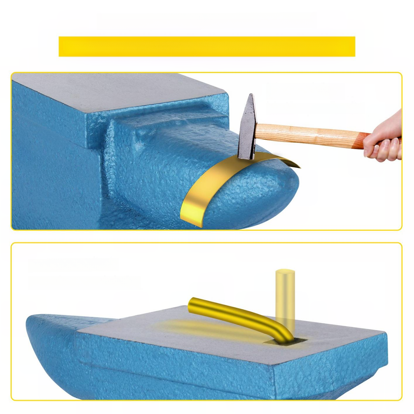 Kowadło żeliwne 25 kg mocne zestaw róg 360 mm 105 mm 165 mm warsztat Pro - obrazek 5