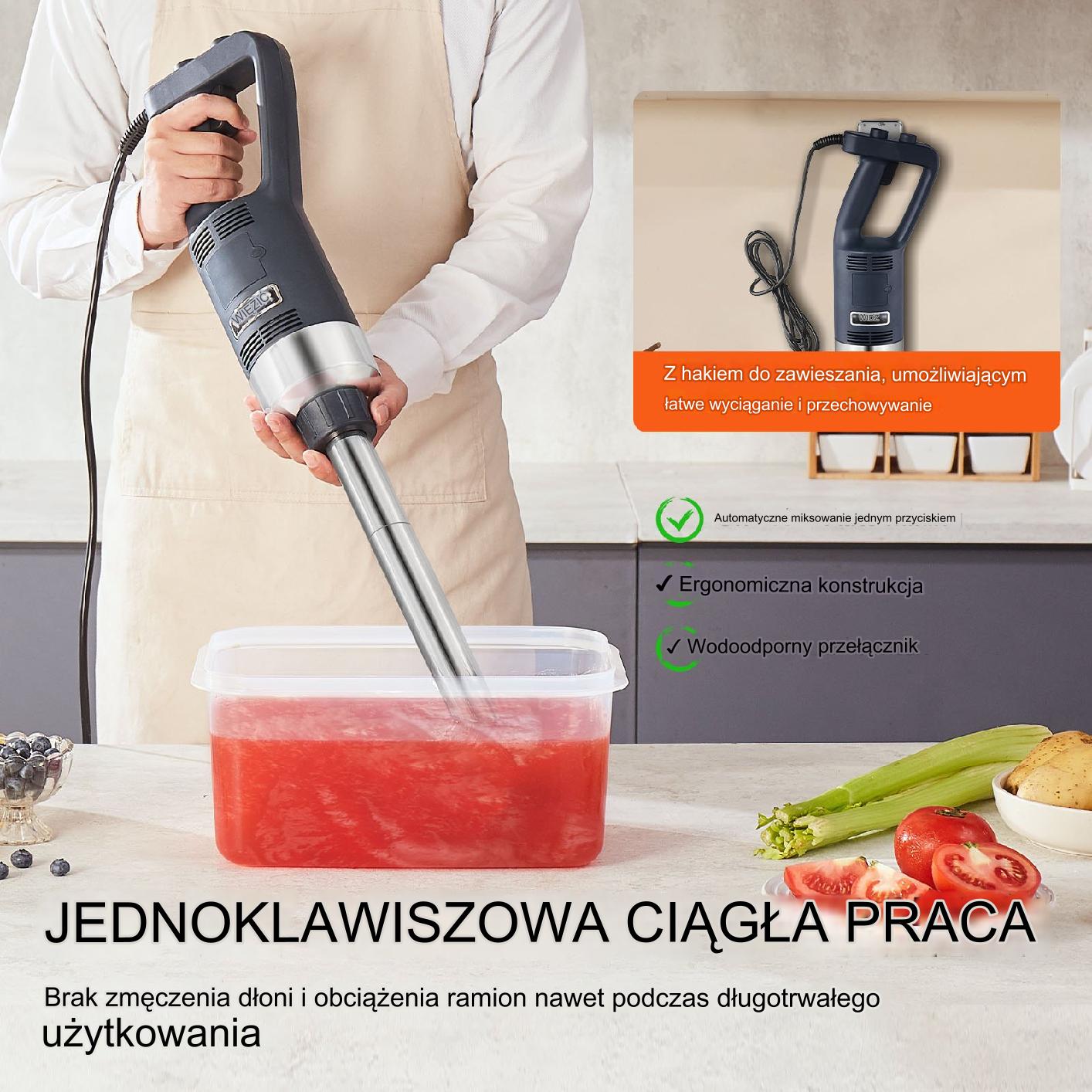 Blender ręczny mikser gastronomiczny 500W - obrazek 3