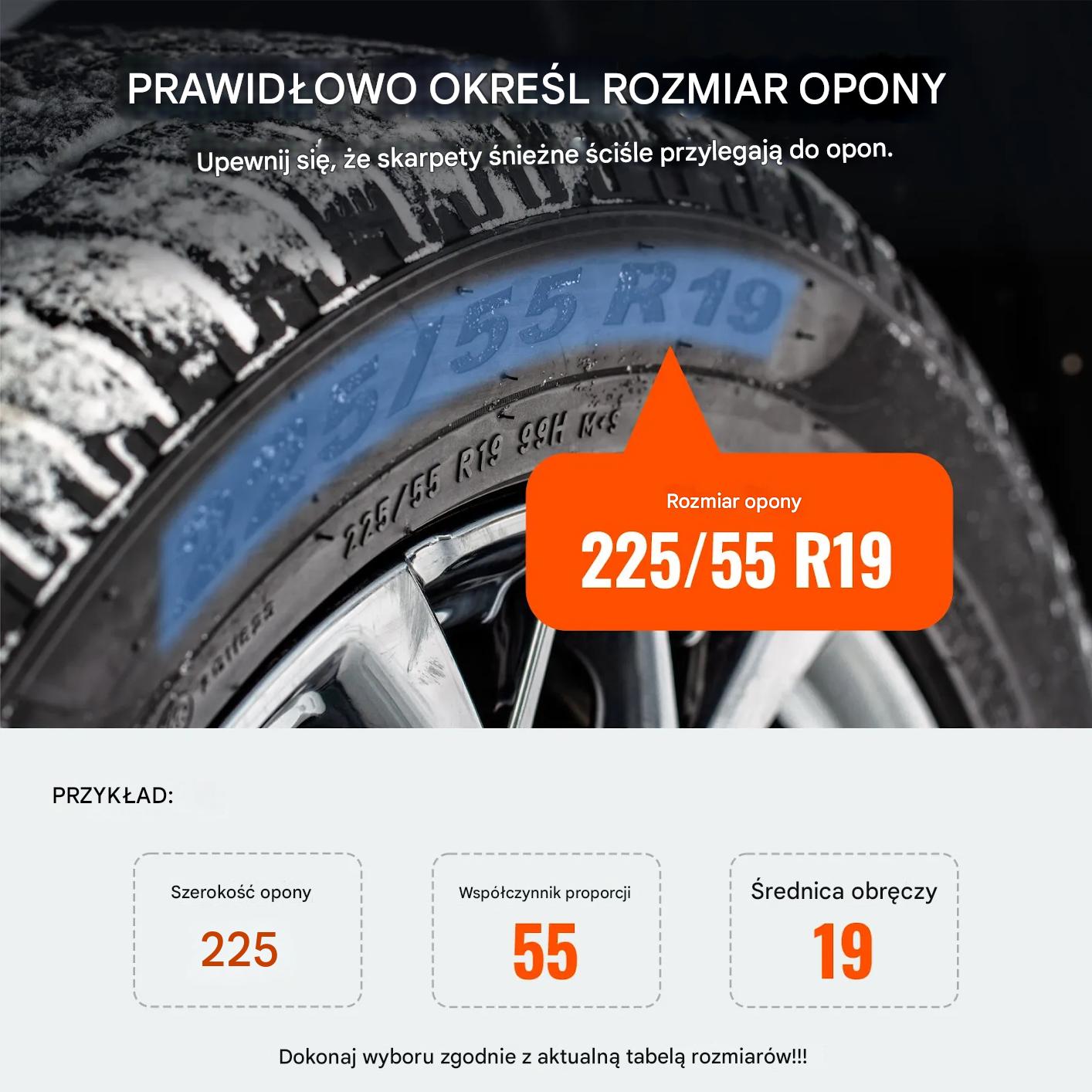 Łańcuchy śniegowe 2 szt. stalowe uniwersalne do opon srebrne - obrazek 4