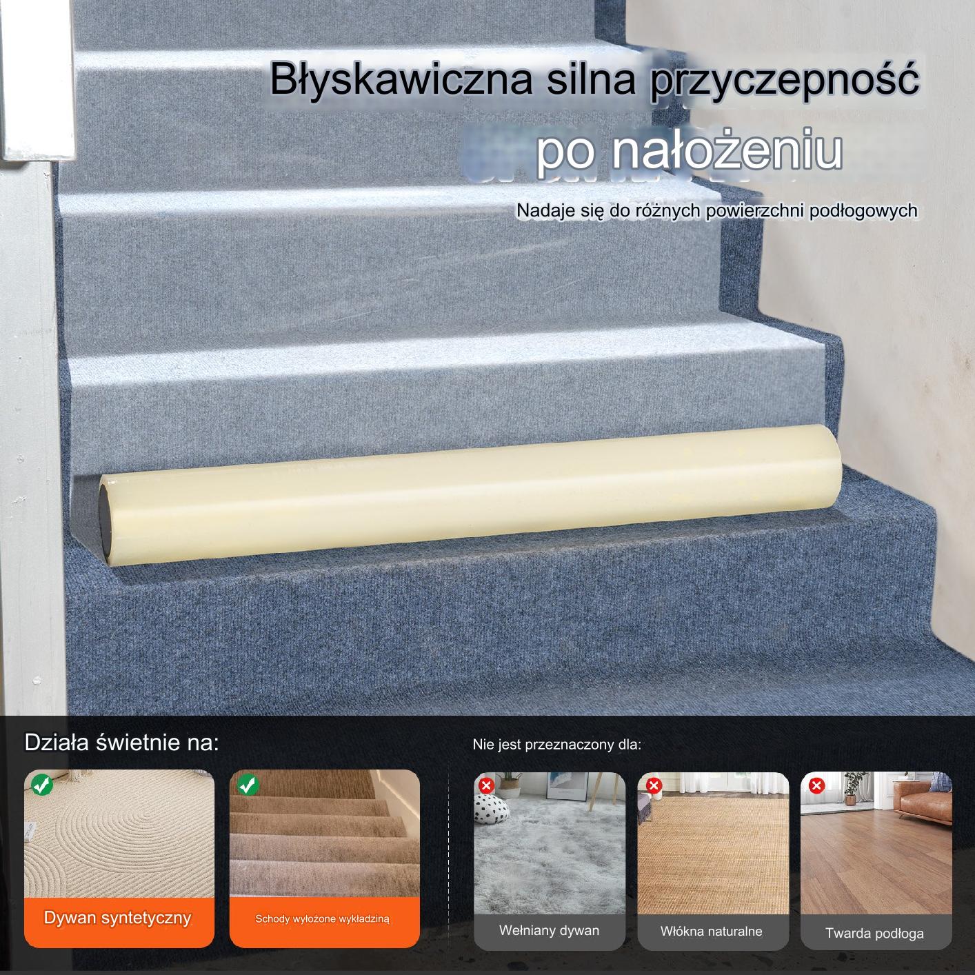 Samoprzylepna Folia Ochronna na Dywan 154 x 508 cm - obrazek 4