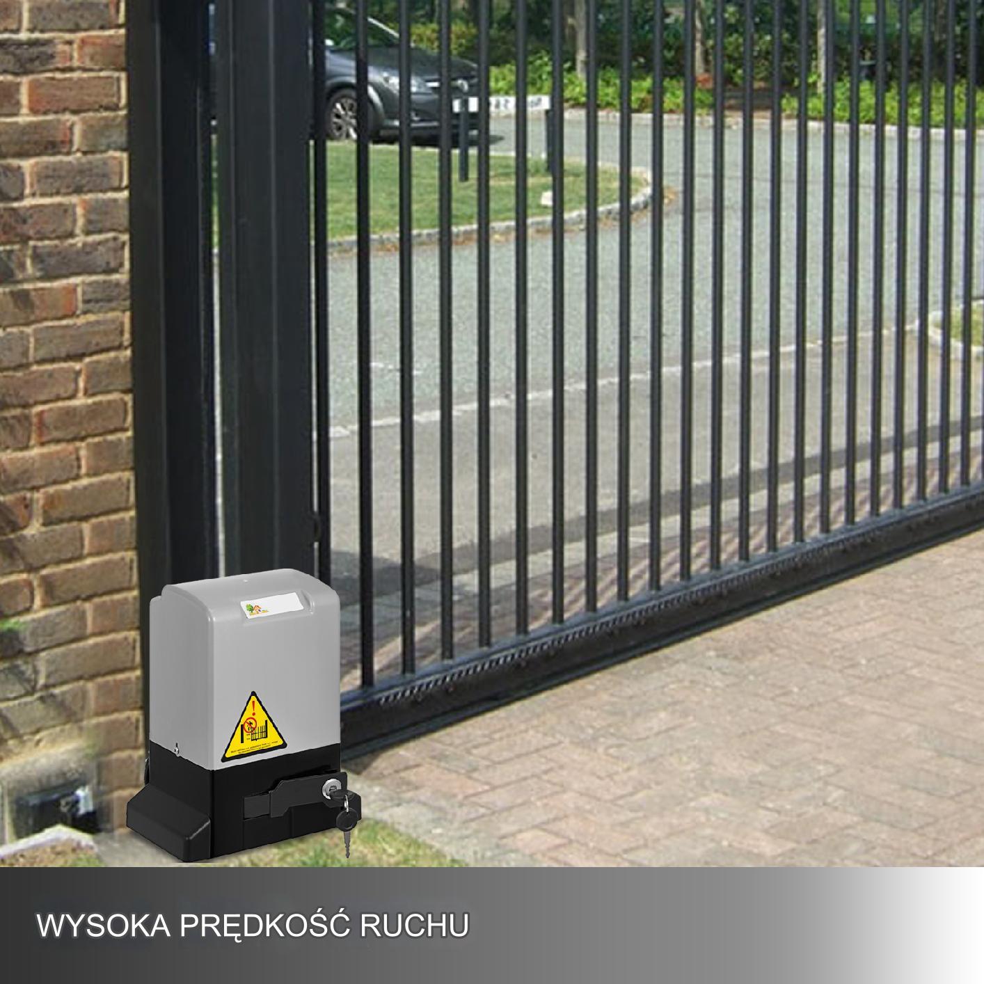 Napęd do bramy przesuwnej 600 kg automat piloty fotokomórka zestaw - obrazek 4