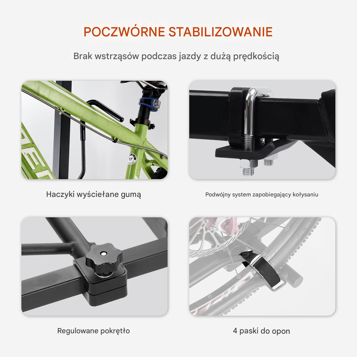Bagażnik rowerowy platforma na hak Uchwyt rowerowy na hak 2 rowery - obrazek 3