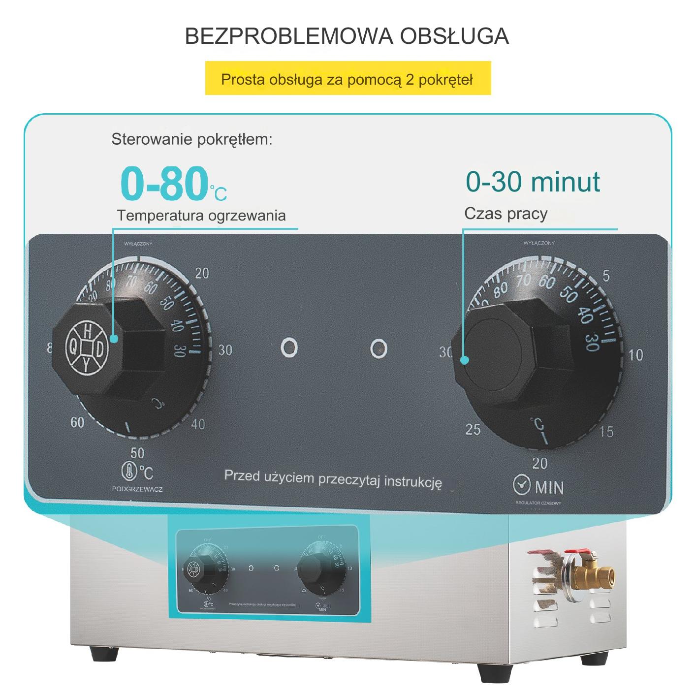 Myjka Ultradźwiękowa do czyszczenia 30L - obrazek 4