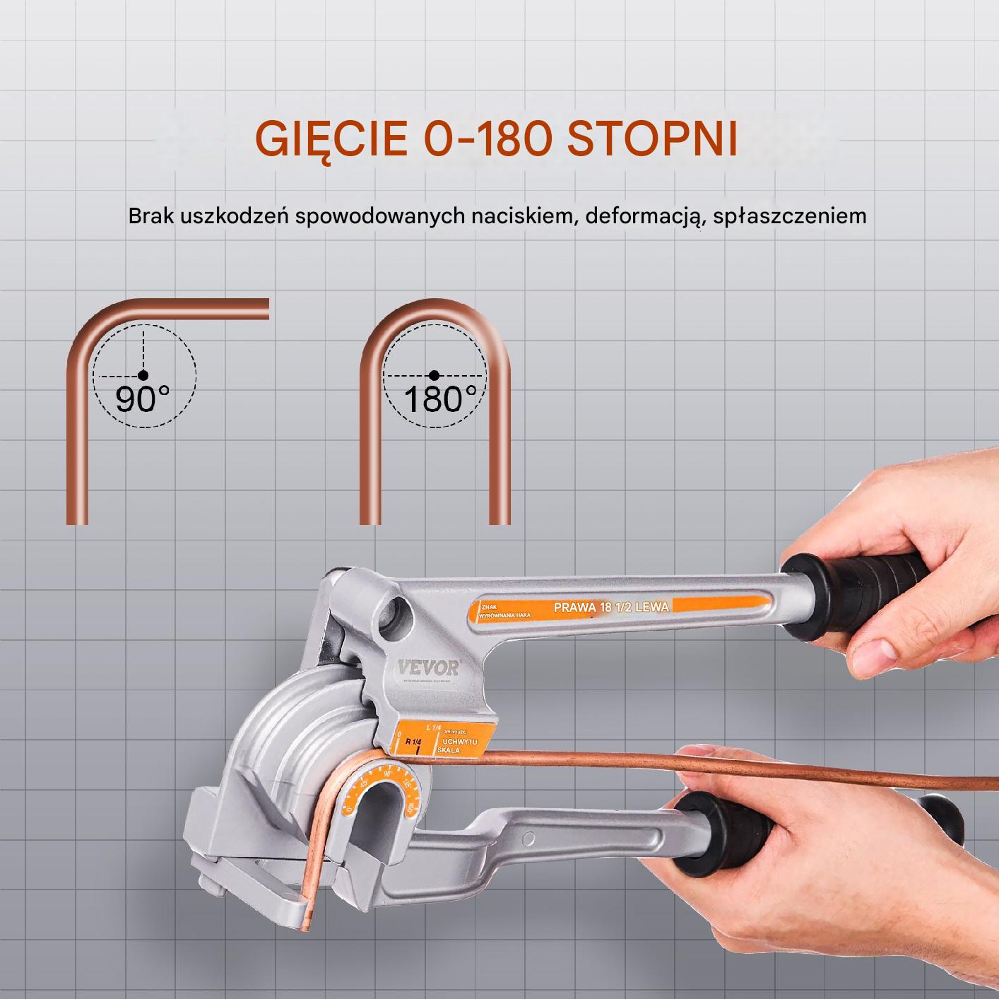 Ręczna Giętarka hydrauliczna do rur 6-22mm - obrazek 3