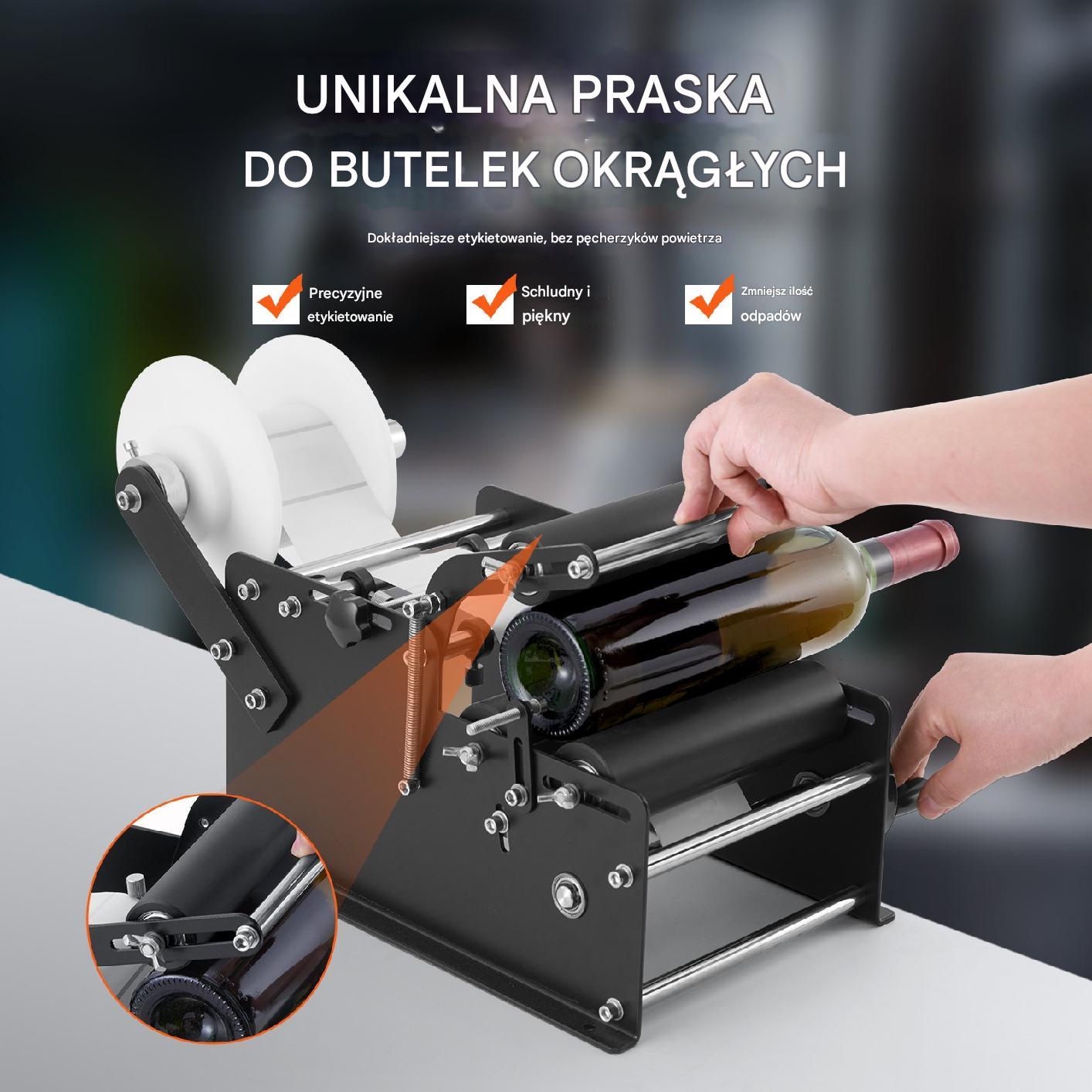 Etykieciarka automat aplikator etykiet butelek słoików 20 szt min premium - obrazek 6