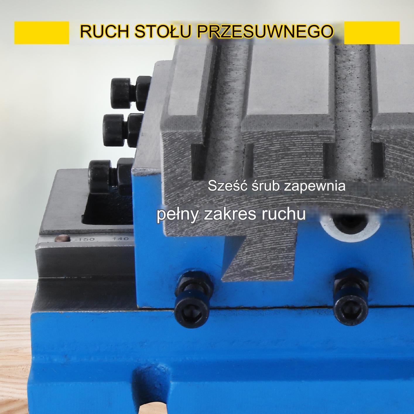 Stół roboczy krzyżowy do frezarki wiertarki Imadło Stołowe 18.5 x 10 cm - obrazek 5