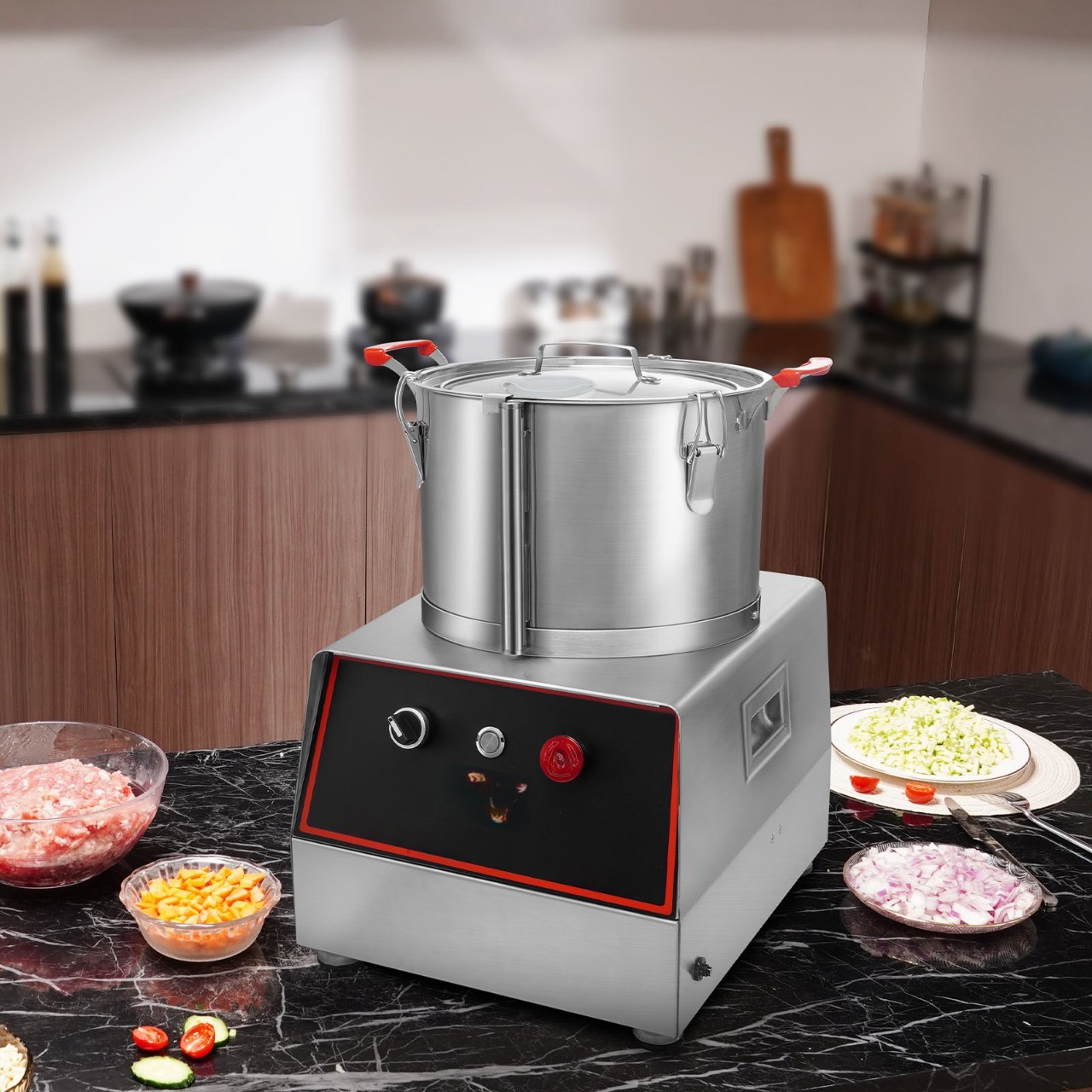 Cutter mikser szatkownica blender mikser gastronomiczny 750W 7,71L - obrazek 8