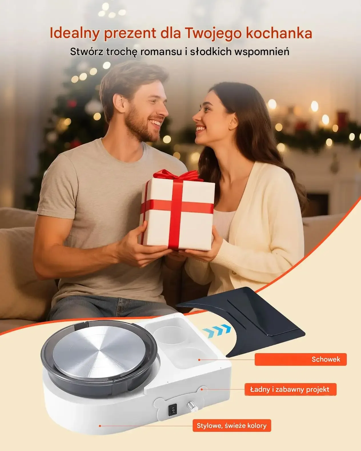 Koło garncarskie mini 158 mm regulacja obrotów rewers do ceramiki DIY nauka - obrazek 2