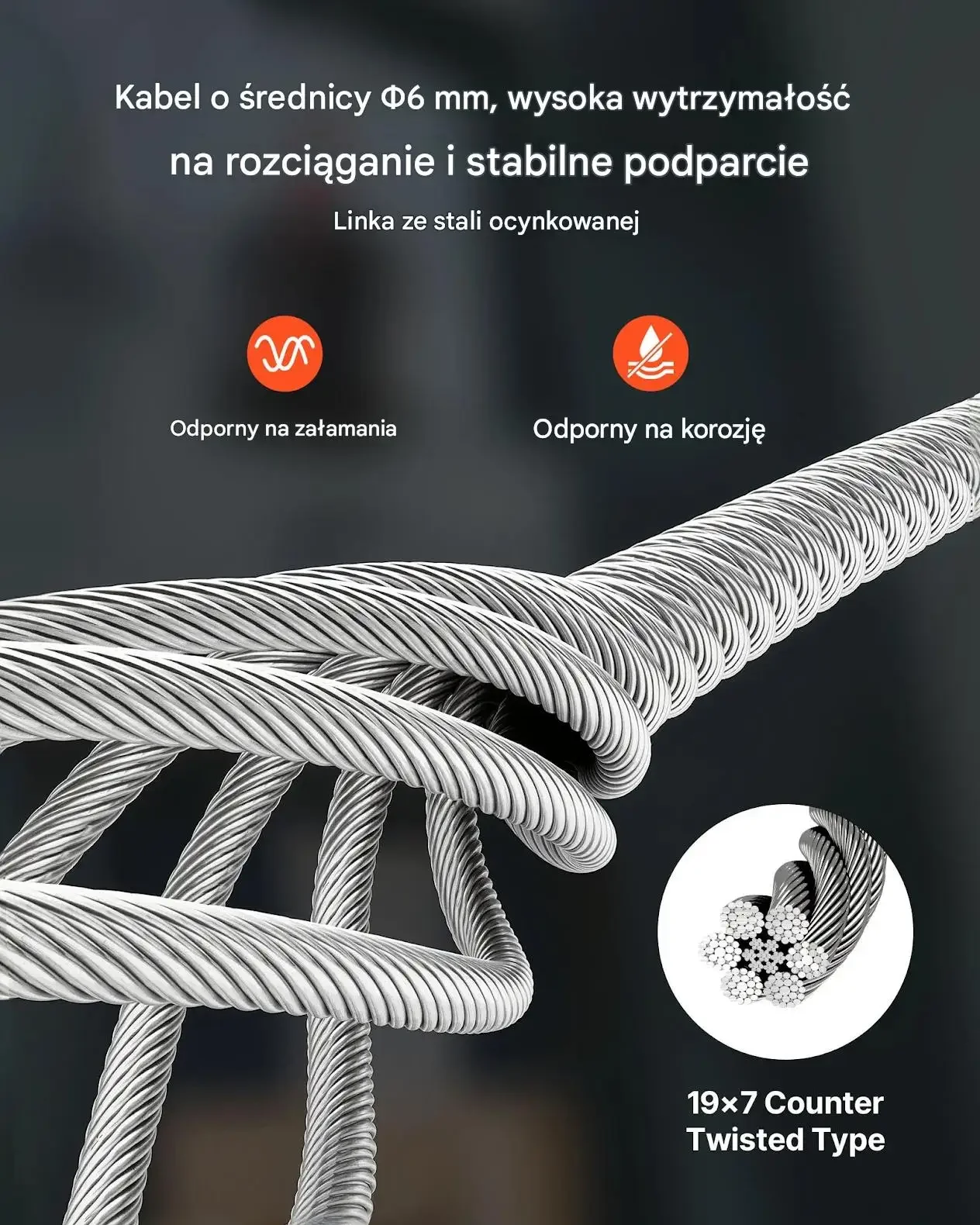 Wciągnik elektryczny linowy premium 500 kg 1500 W 7,6 m pilot bezprzewodowy - obrazek 4