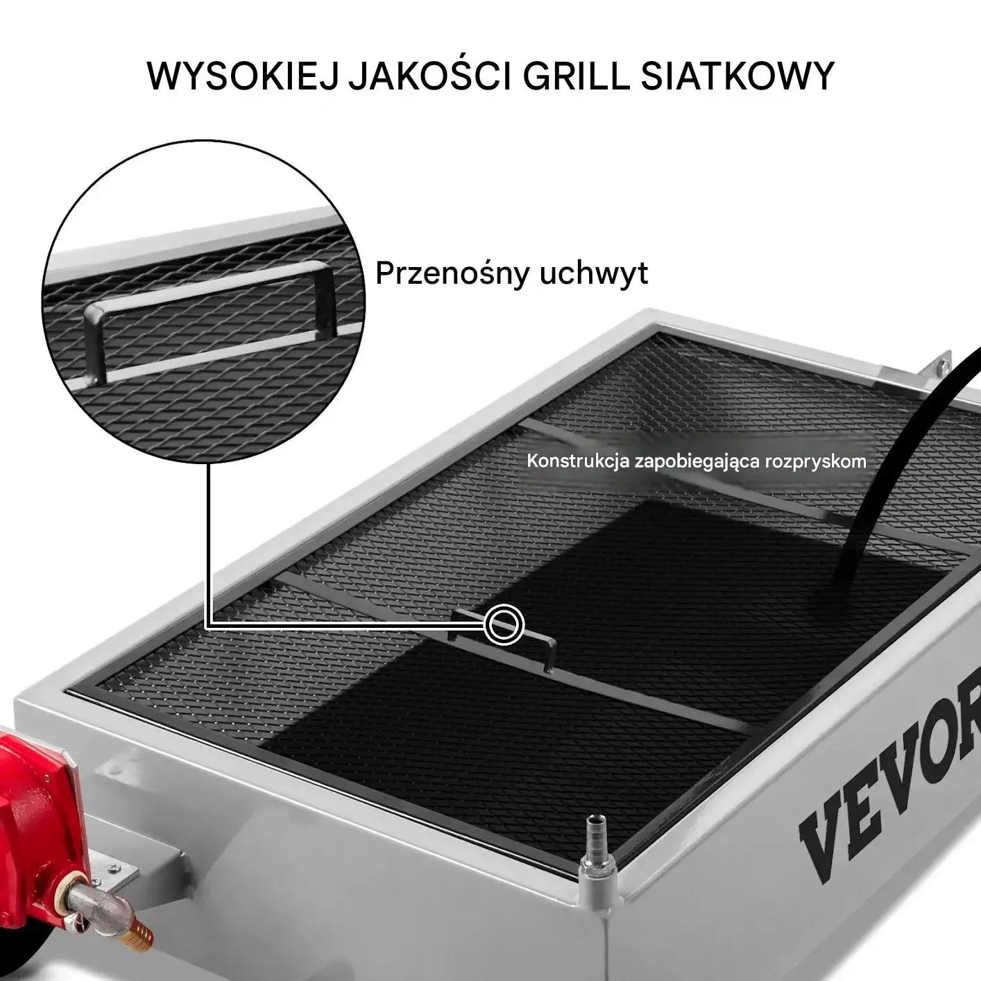 Zlewarka ściekacz oleju koła pompa wąż 57 L srebrna mocna warsztatowa BHP - obrazek 5