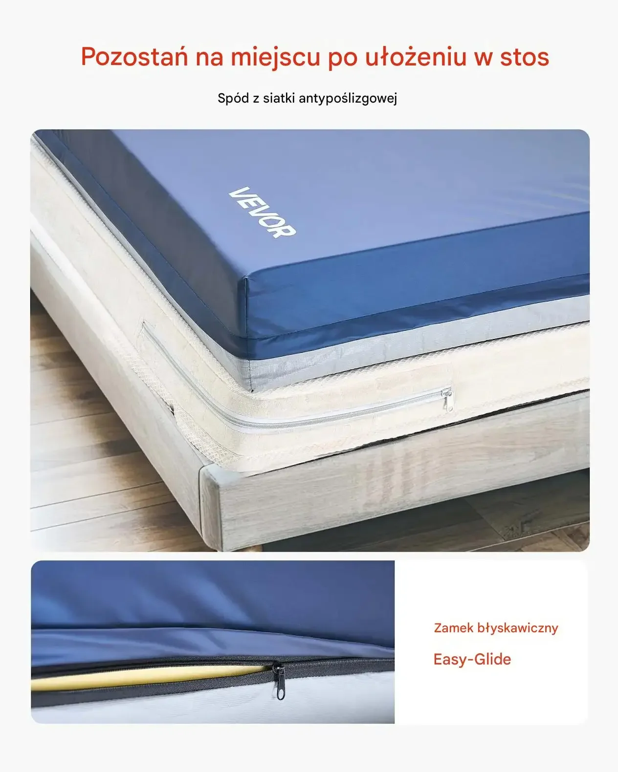 Materac medyczny przeciwodleżynowy szpitalny premium 203 x 106 cm 153 mm - obrazek 6
