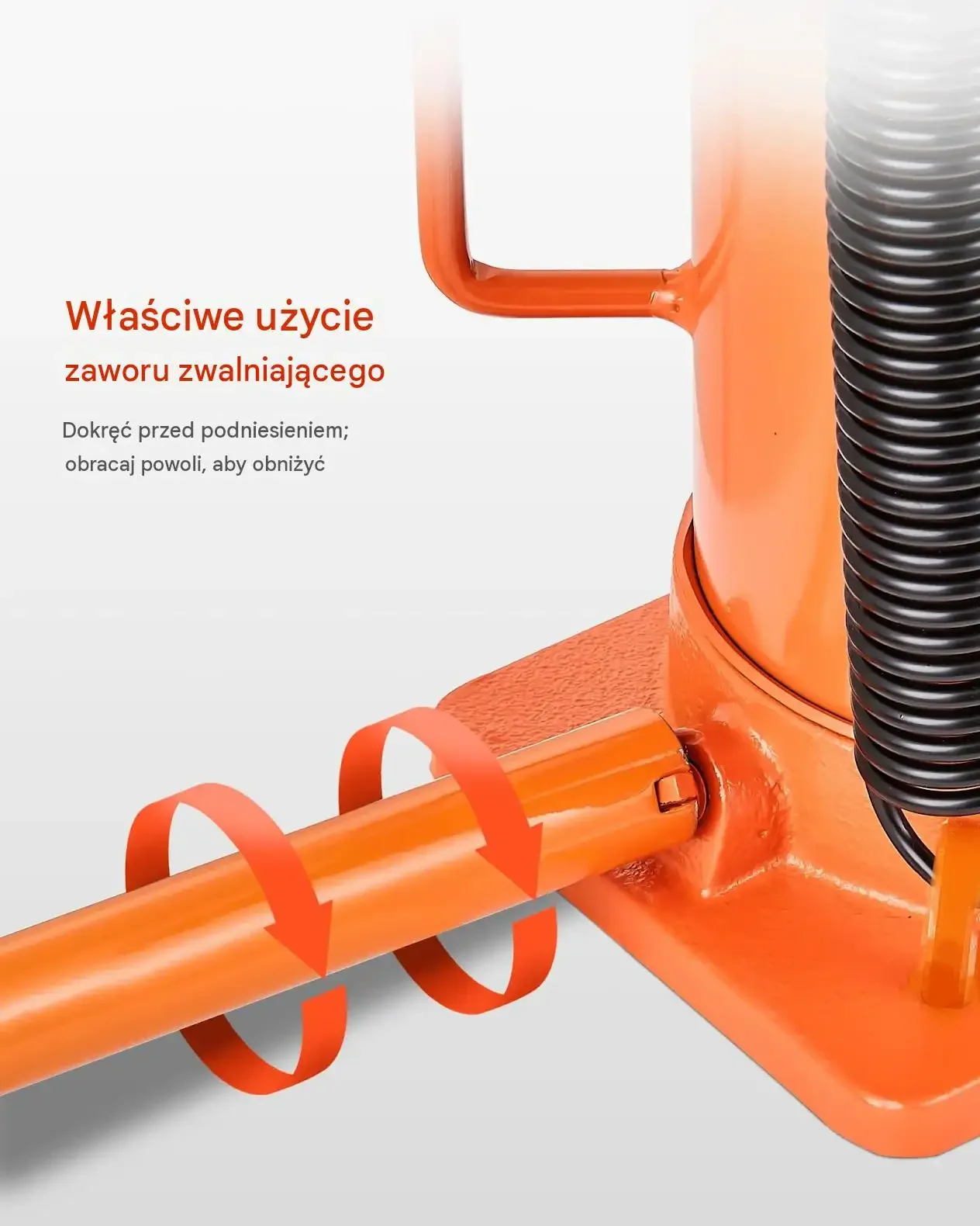 Podnośnik butelkowy pneumatyczny 12 t mocna hydraulika 265–505 mm pompa SUV - obrazek 5