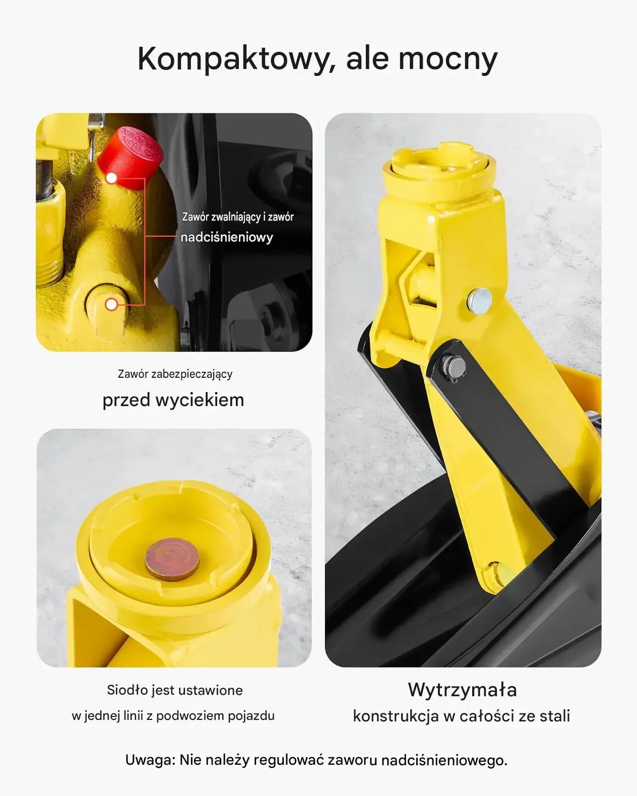 Podnośnik hydrauliczny 2 t premium niski profil pompa szybkie podnoszenie - obrazek 4