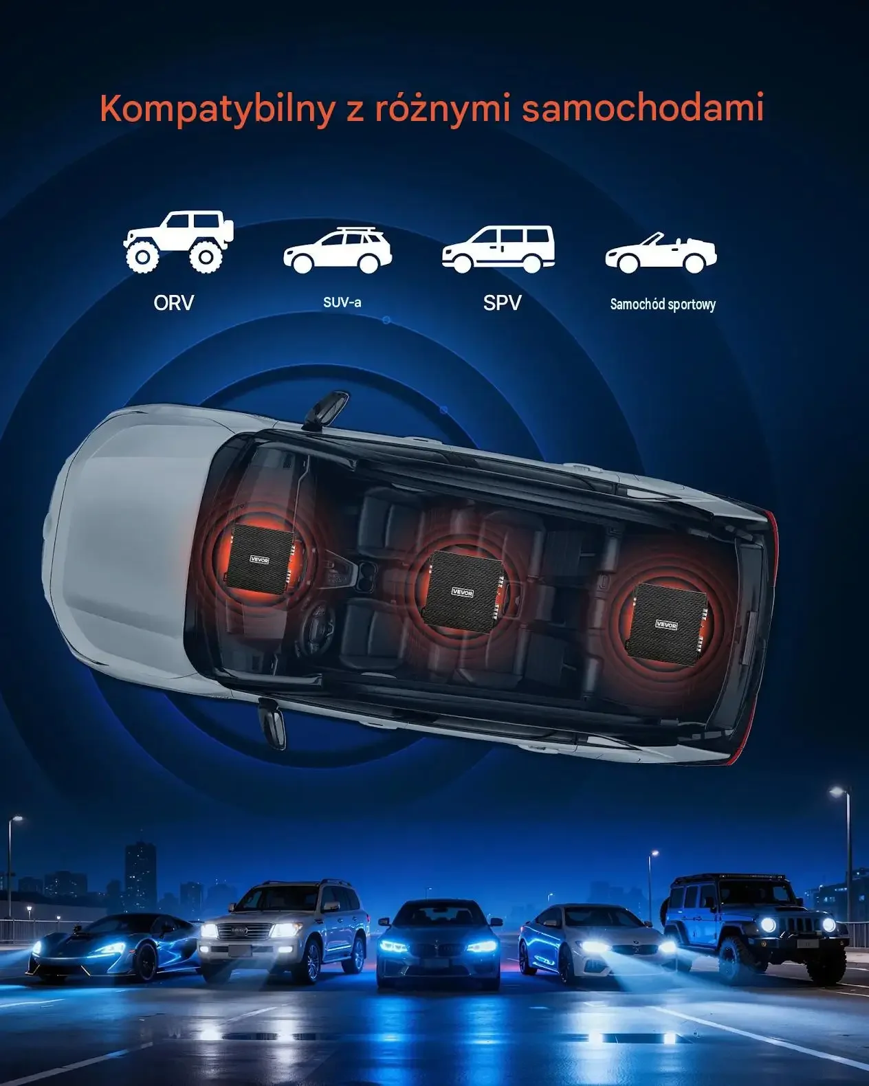 Wzmacniacz samochodowy audio stereo 2 kanałowy klasa AB 2x150 W RMS premium - obrazek 6