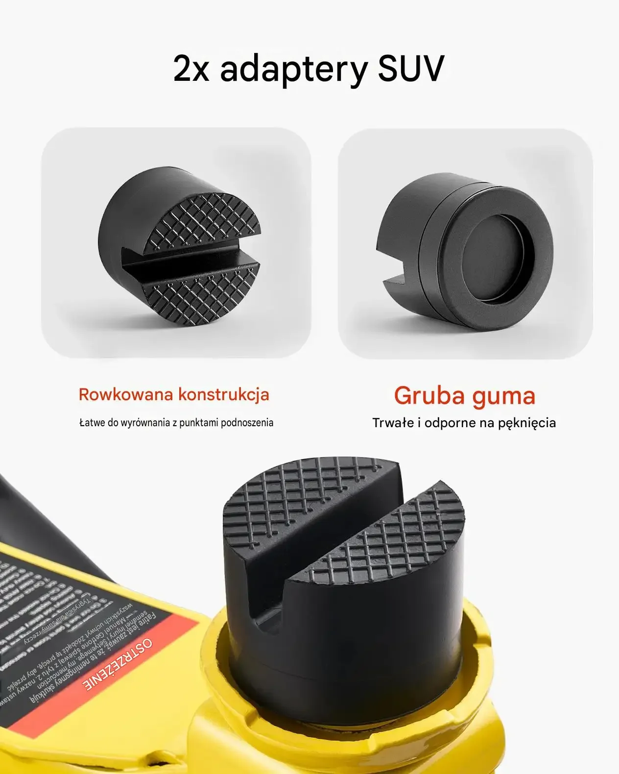 Podnośnik hydrauliczny 2,5 t niskoprofilowy mocna stalowy adapter 85 320 mm - obrazek 4